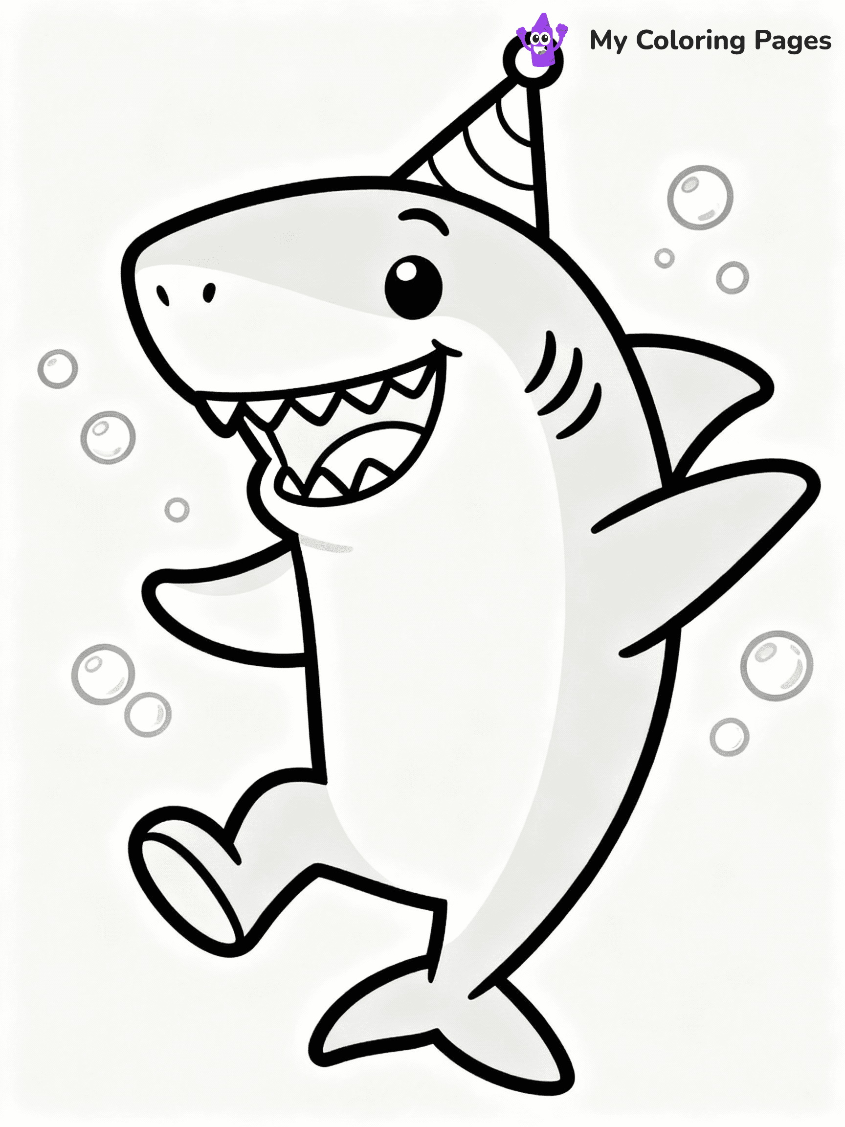 Baby Shark Coloring Pages - 23