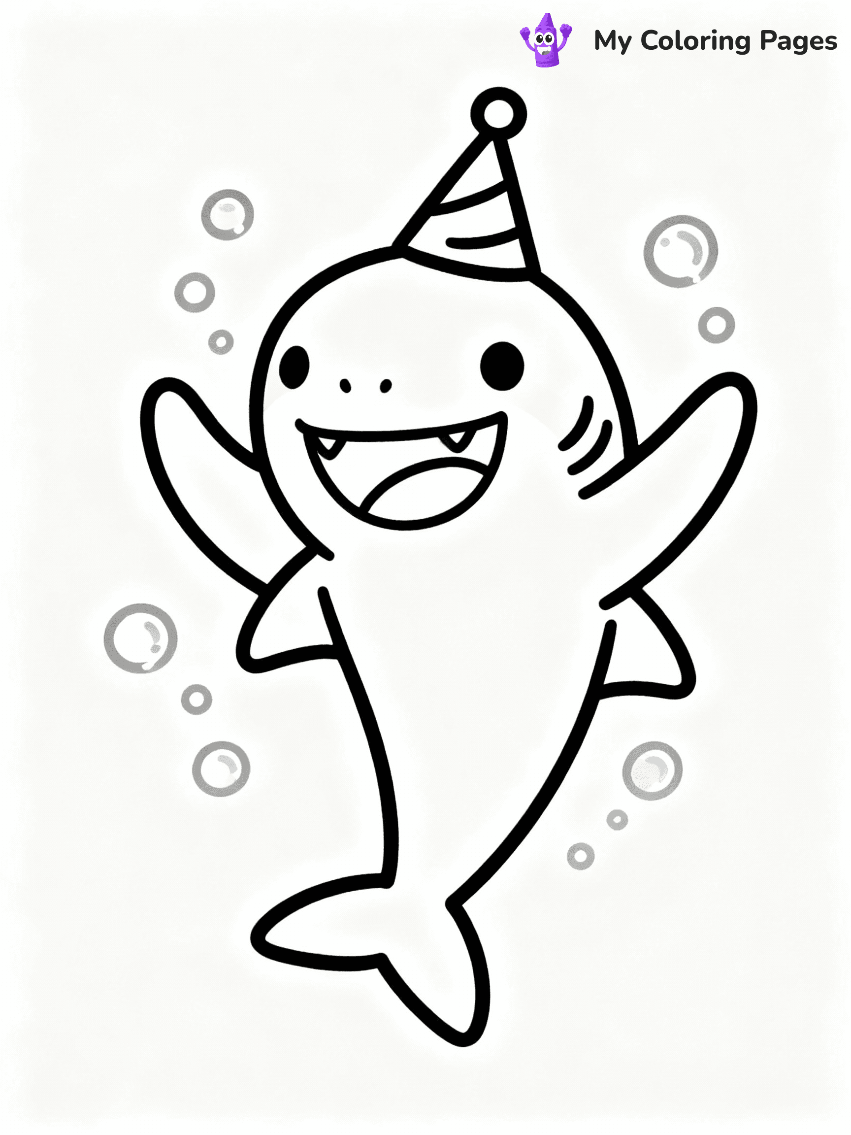 Baby Shark Coloring Pages - 22