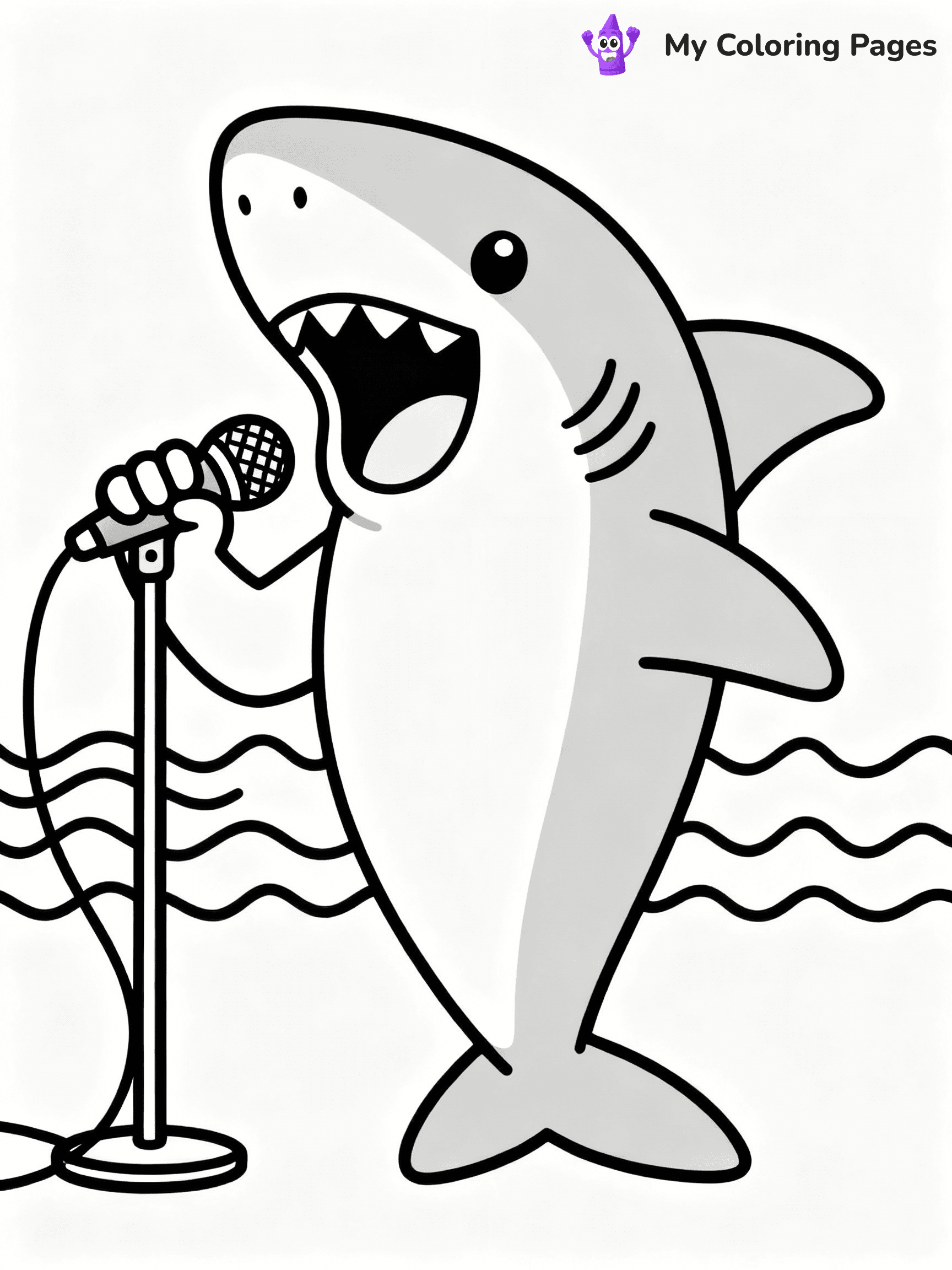Baby Shark Coloring Pages - 9