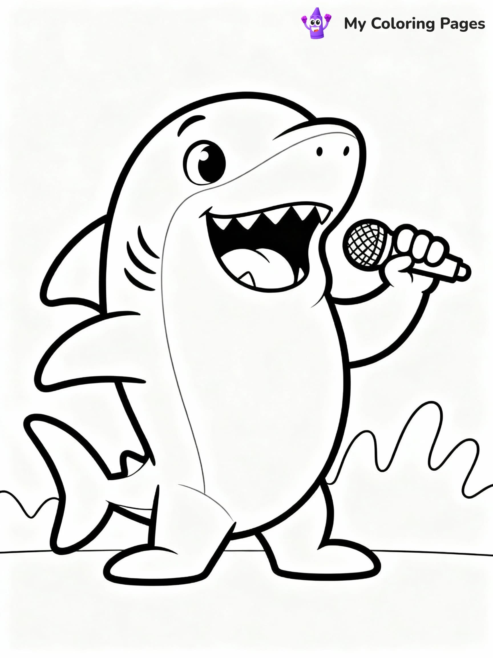 Baby Shark Coloring Pages - 8