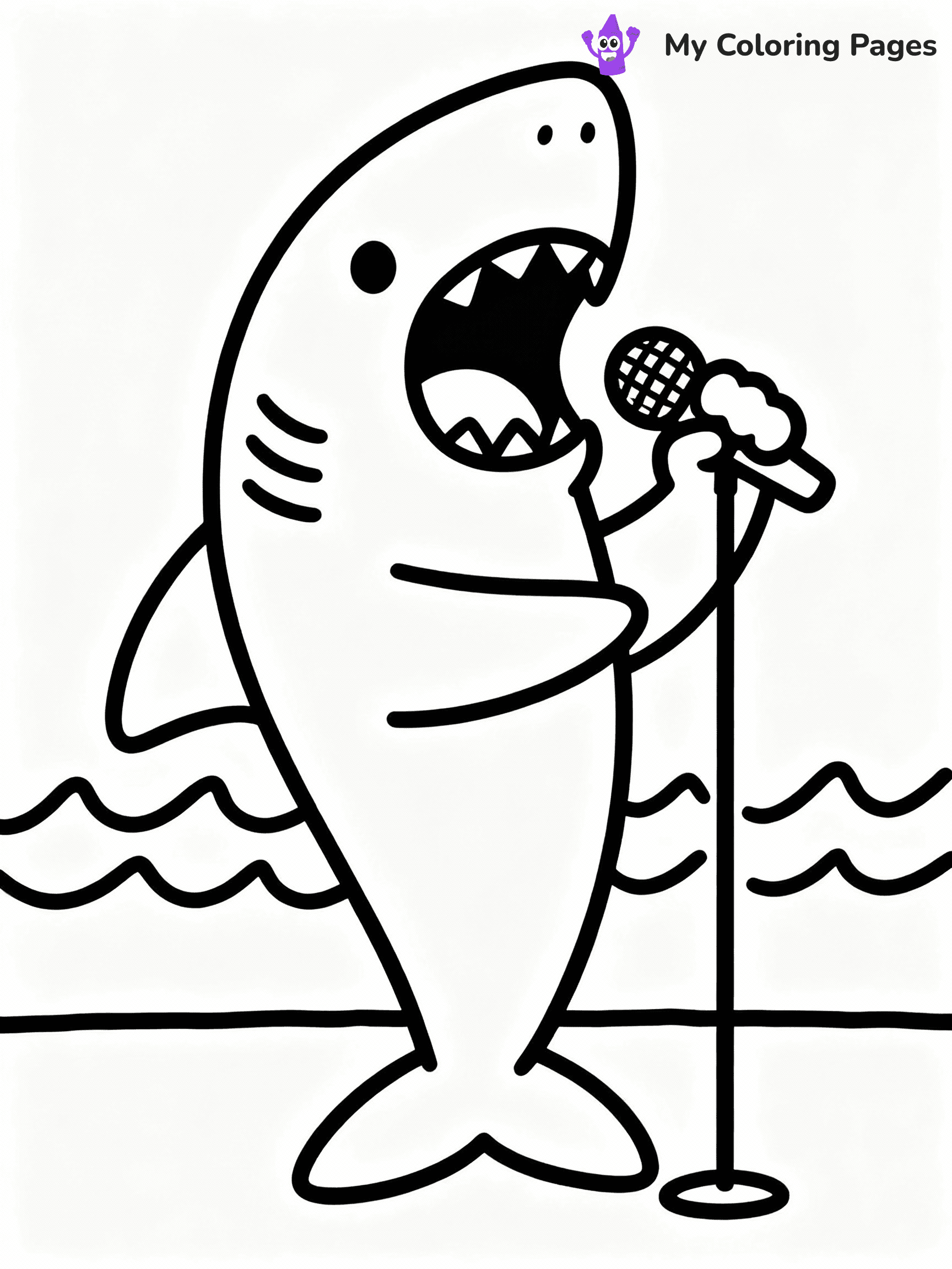 Baby Shark Coloring Pages - 6