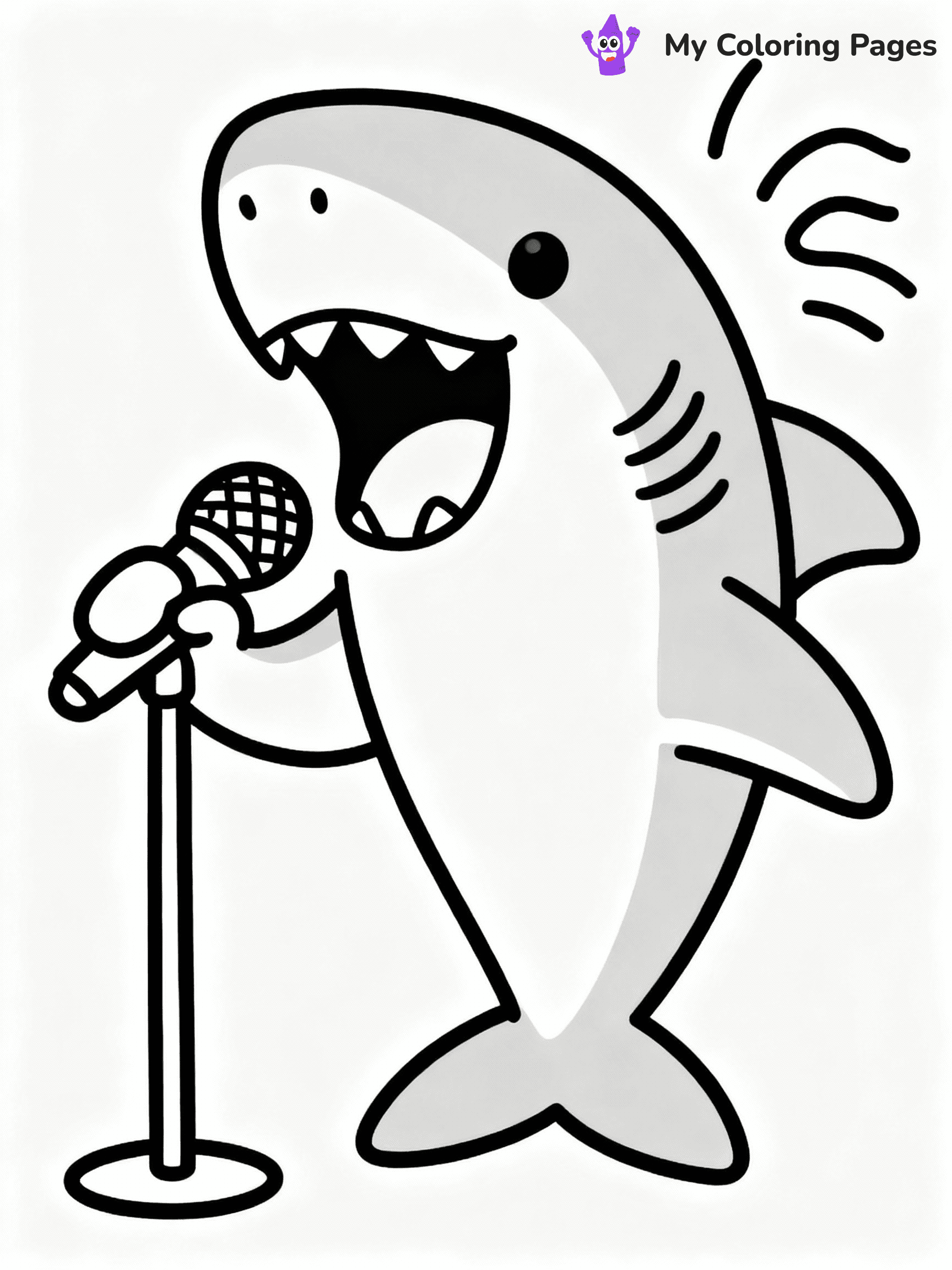 Baby Shark Coloring Pages - 4