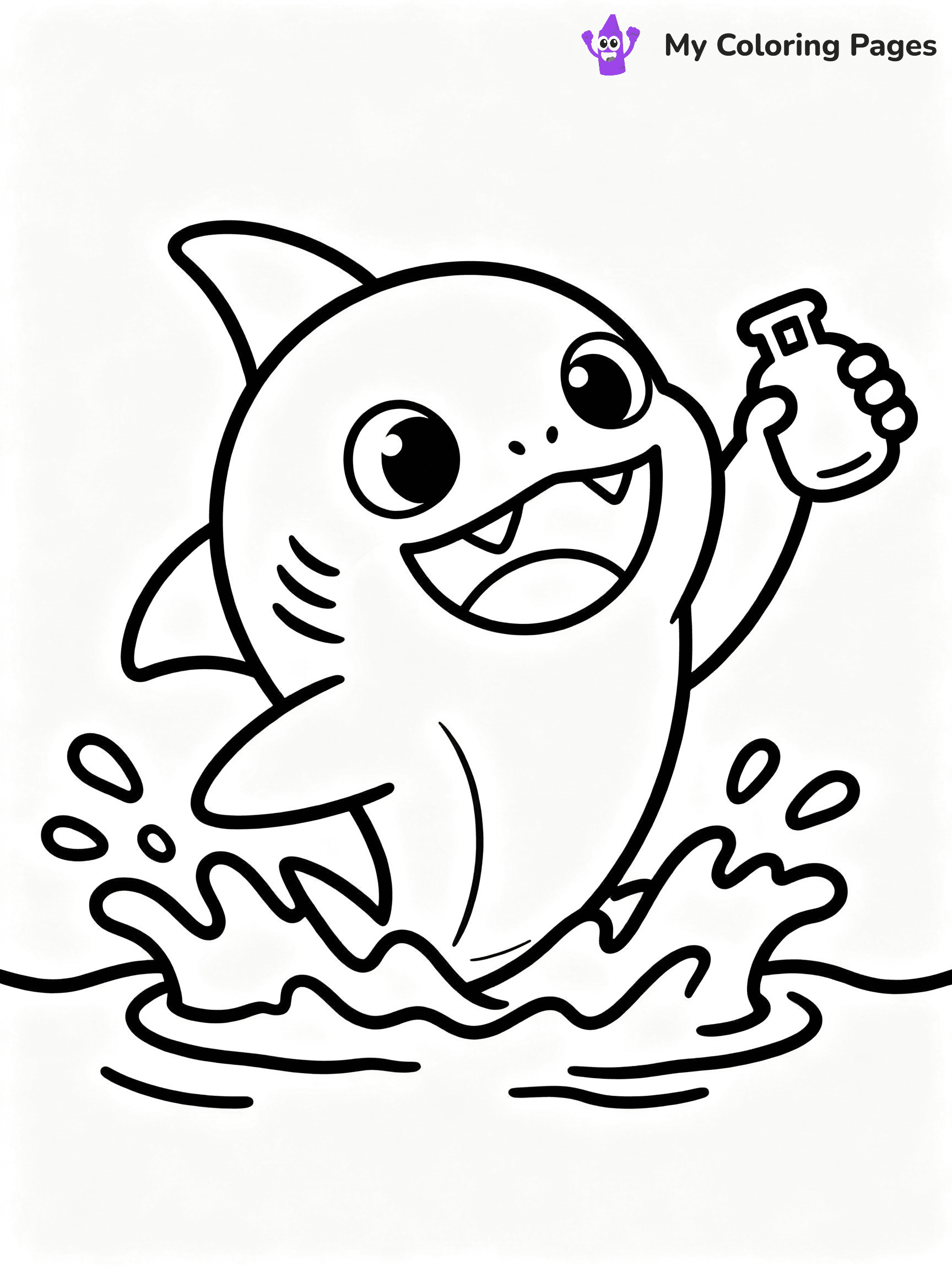 Baby Shark Coloring Pages - 3