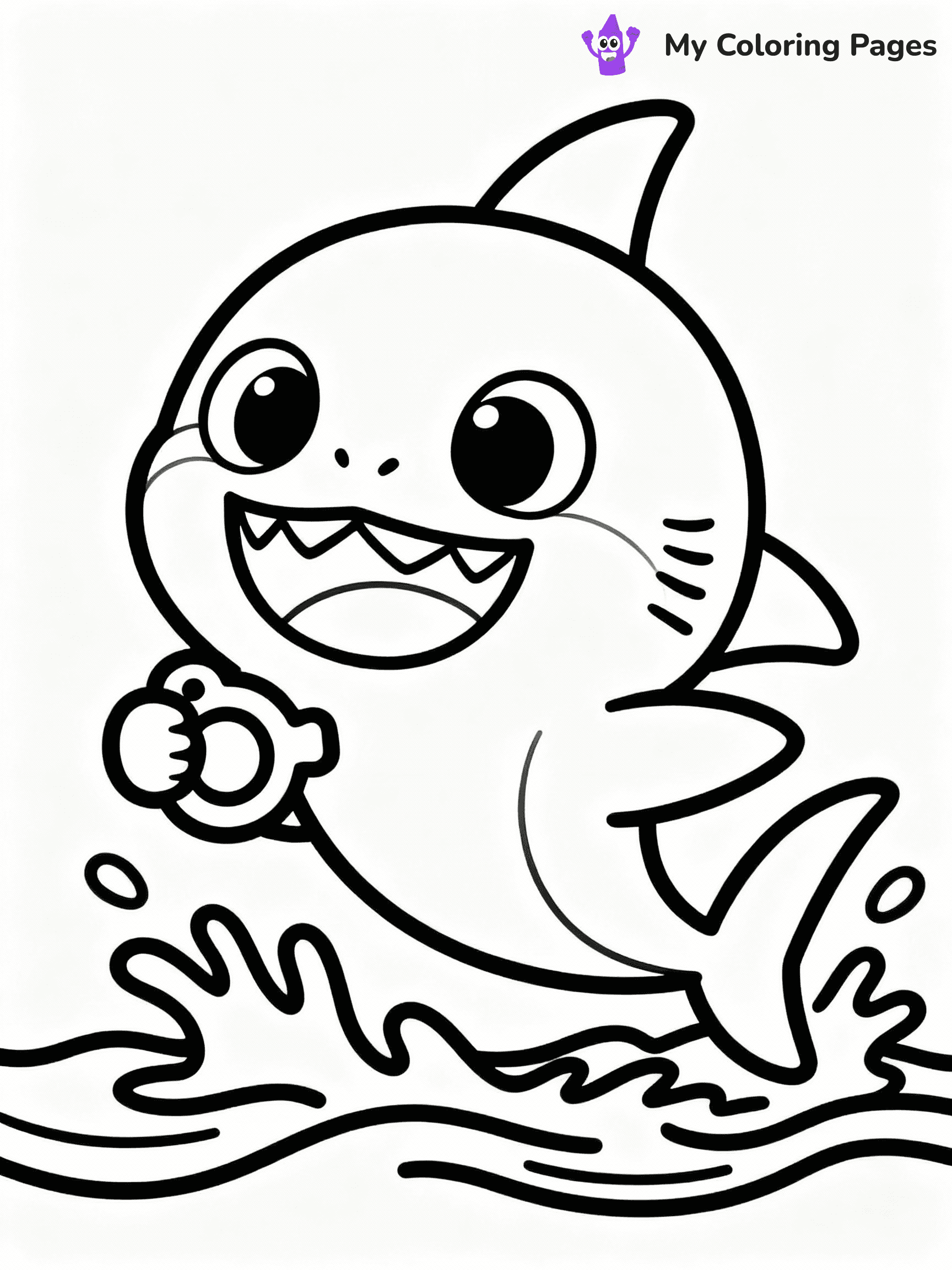 Baby Shark Coloring Pages - 2