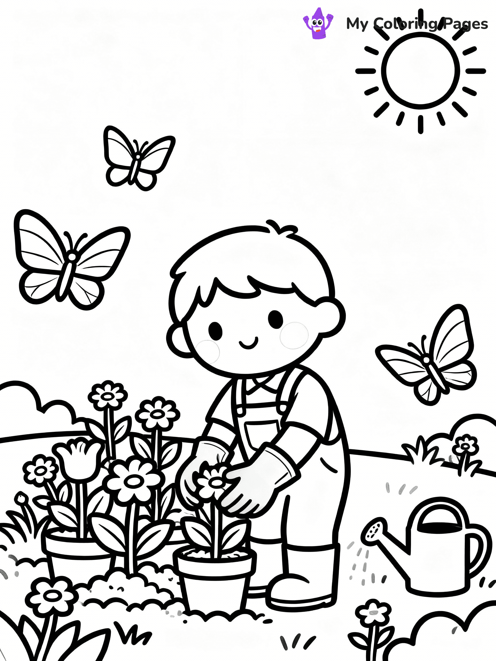 Garden Coloring Pages - 42