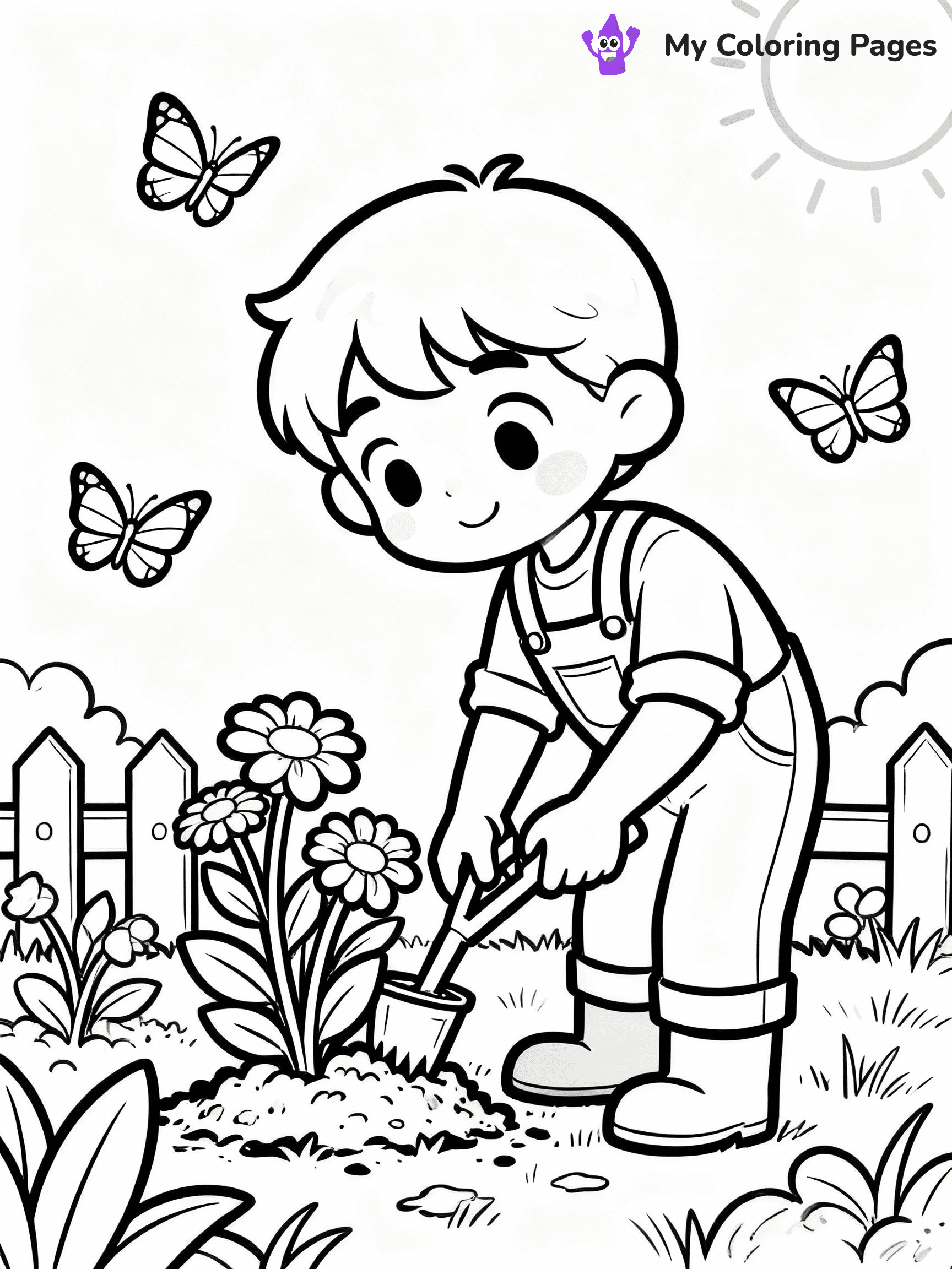 Garden Coloring Pages - 41