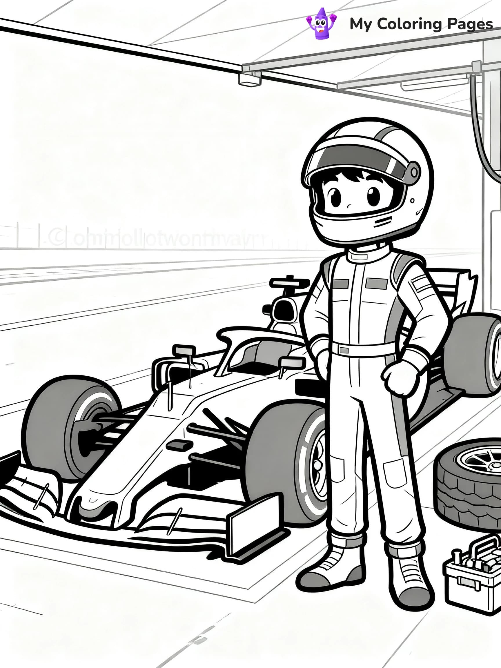 F1 Coloring Pages - 19