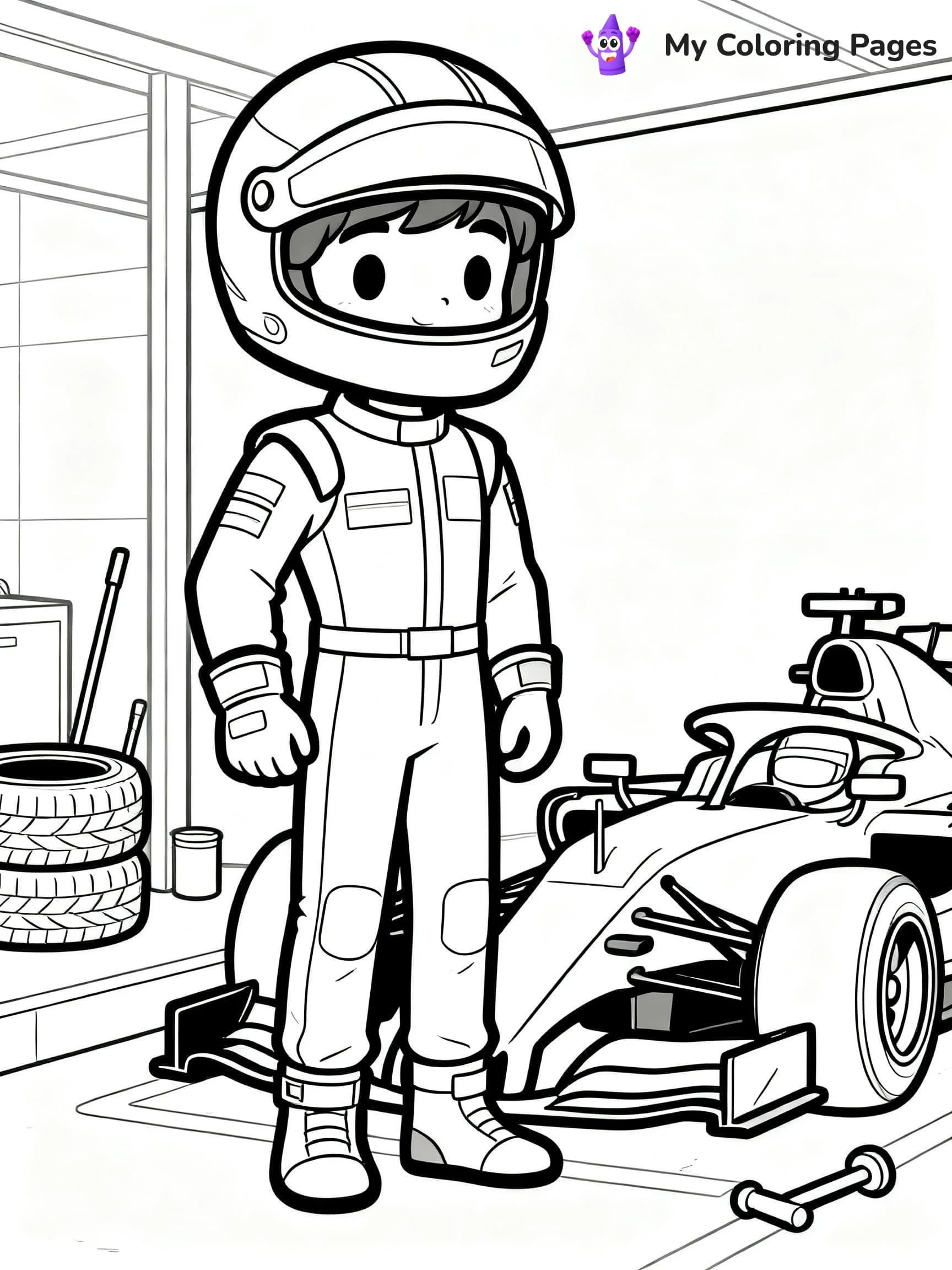 F1 Coloring Pages - 18