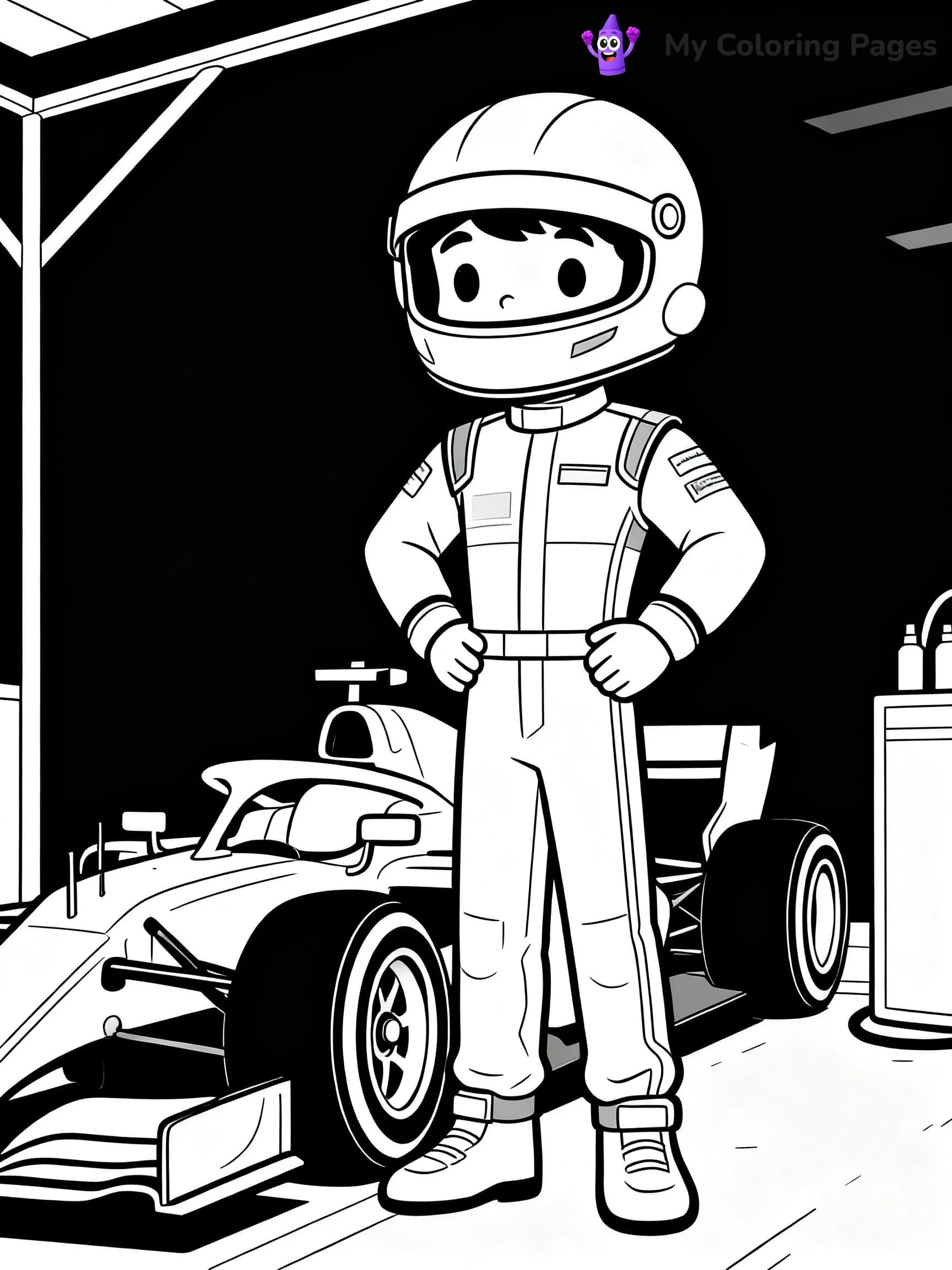 F1 Coloring Pages - 16