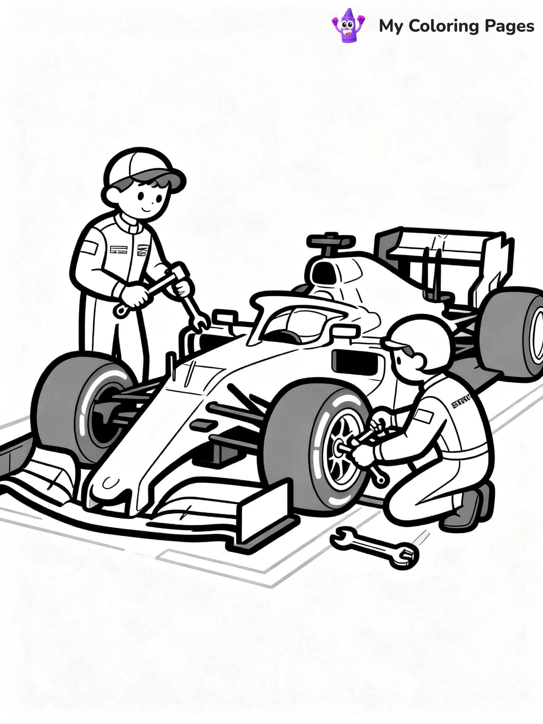 F1 Coloring Pages - 14