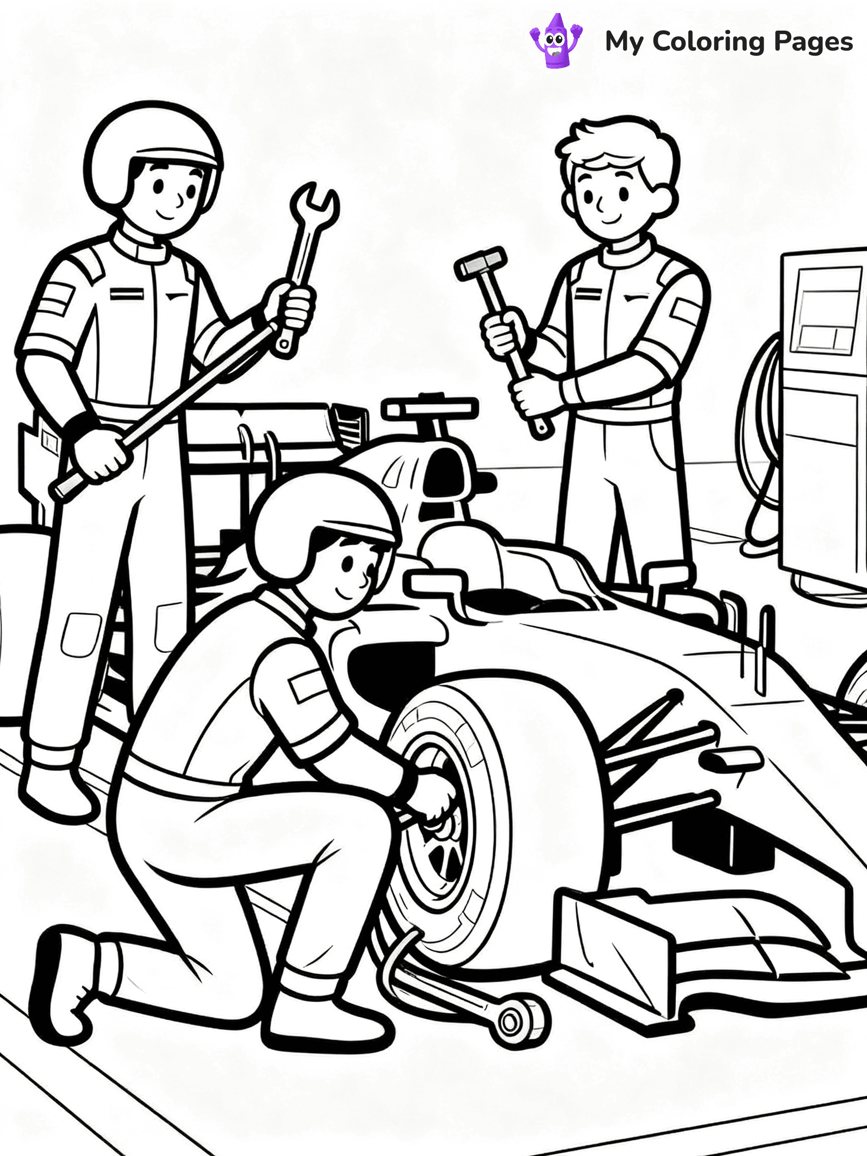 F1 Coloring Pages - 13