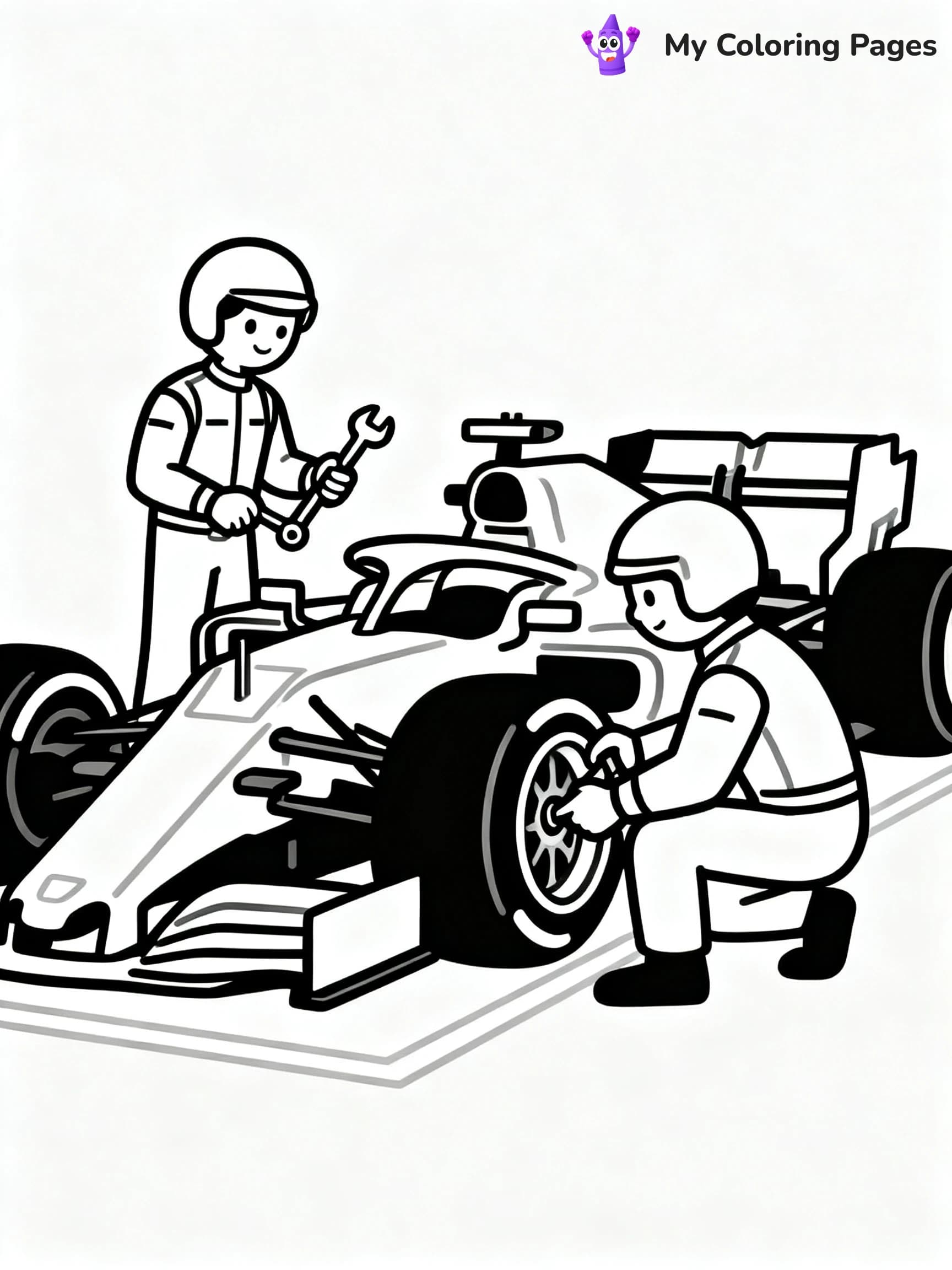 F1 Coloring Pages - 11