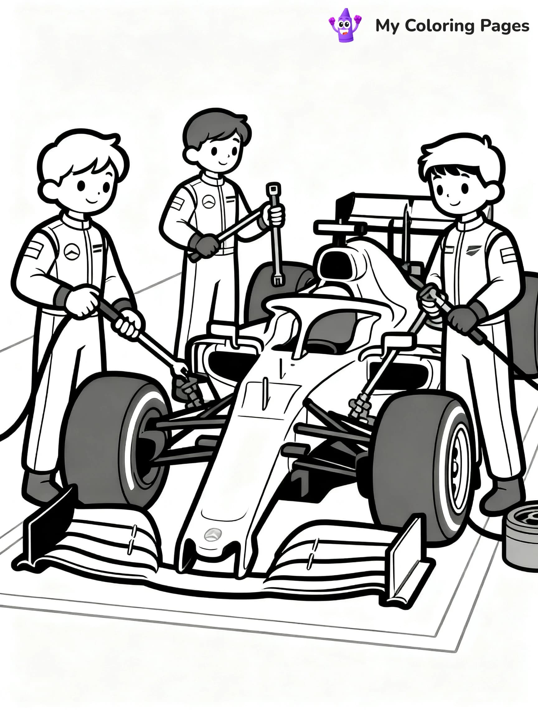 F1 Coloring Pages - 9