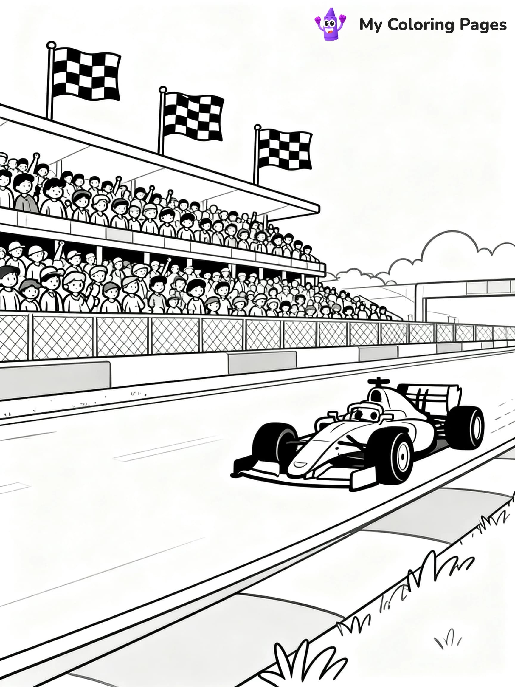 F1 Coloring Pages - 7