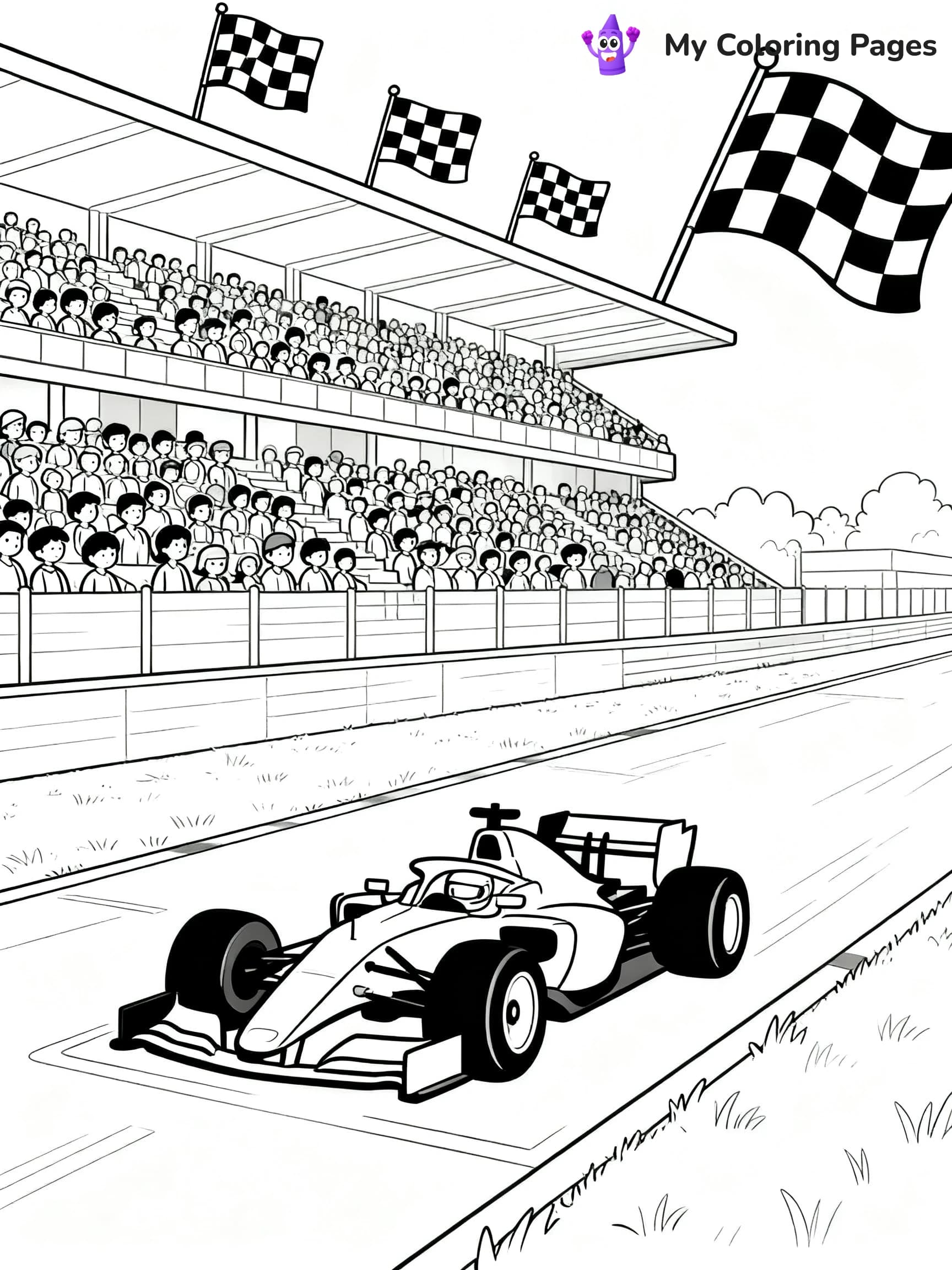 F1 Coloring Pages - 5