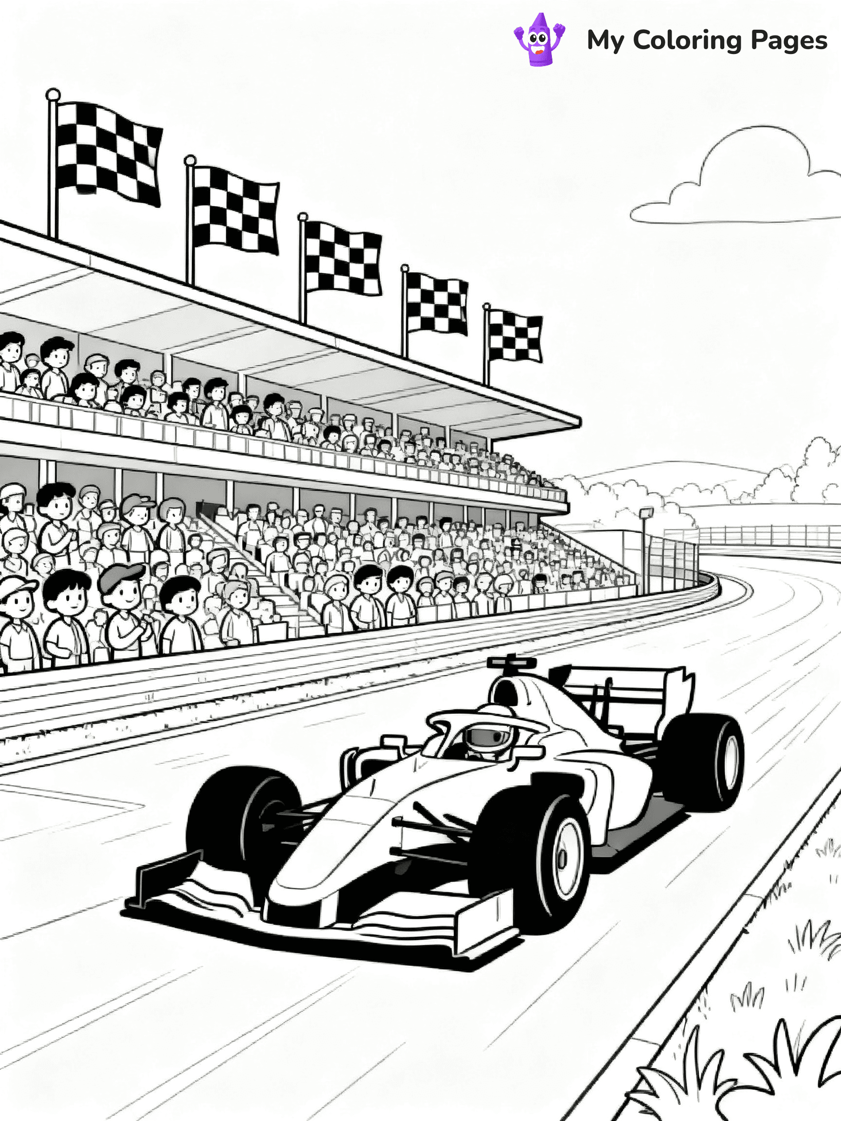 F1 Coloring Pages - 1