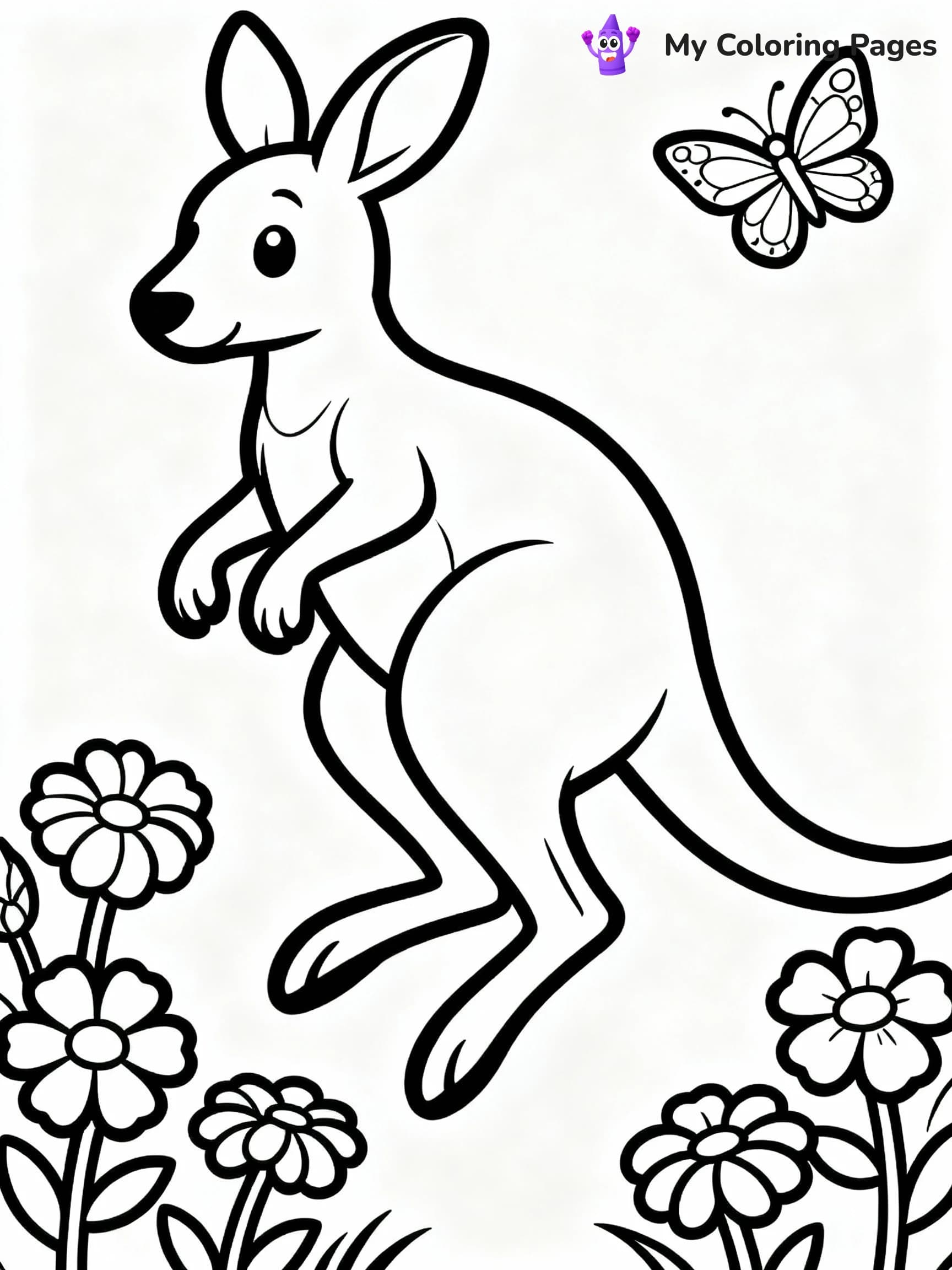 Kangaroo Coloring Pages - 22