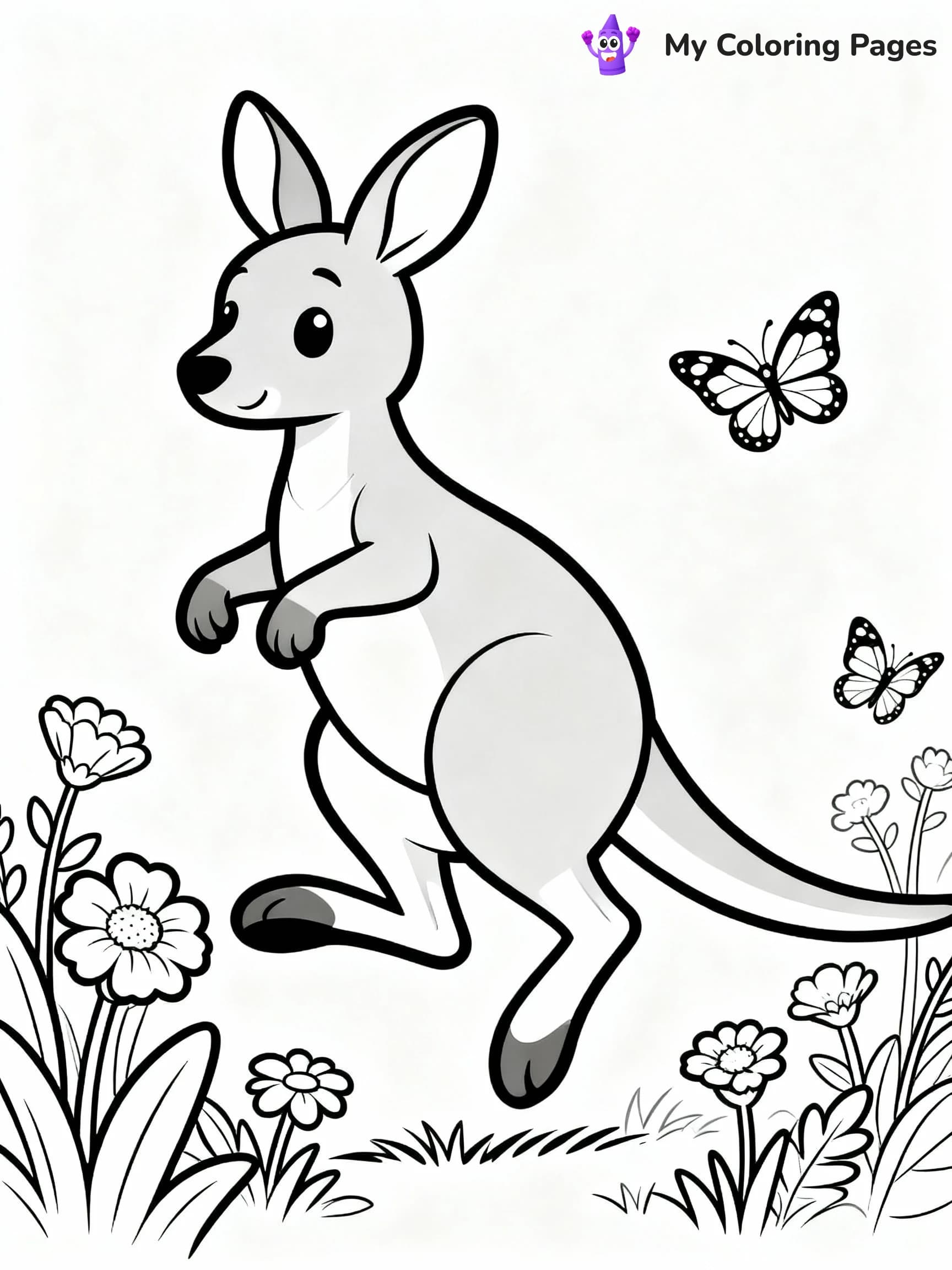 Kangaroo Coloring Pages - 21