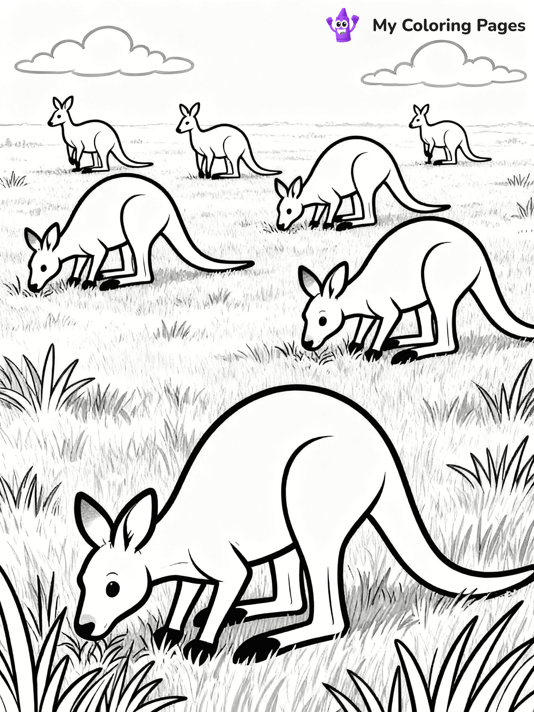 Kangaroo Coloring Pages - 18