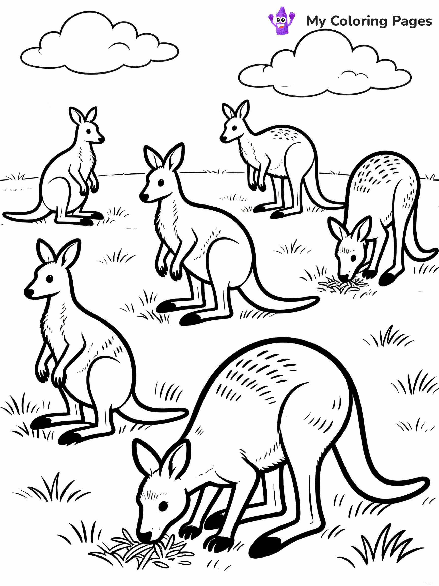 Kangaroo Coloring Pages - 16