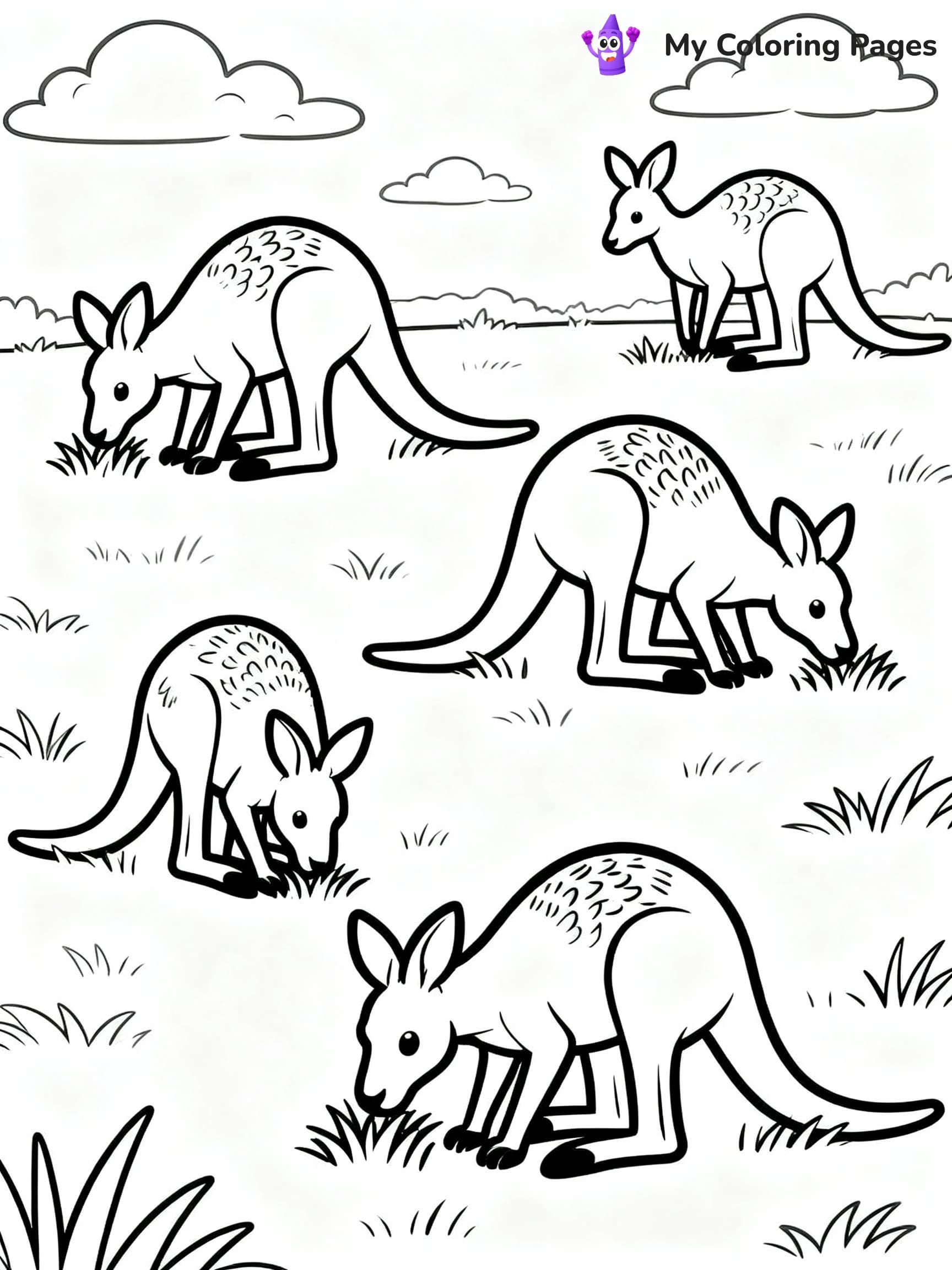 Kangaroo Coloring Pages - 15