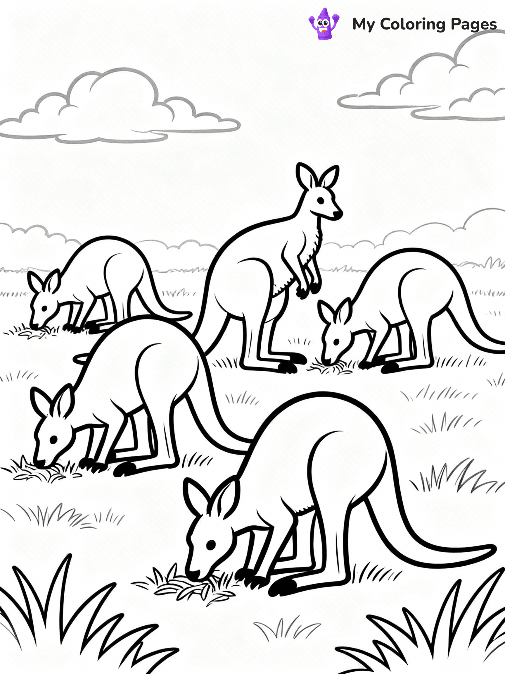 Kangaroo Coloring Pages - 14
