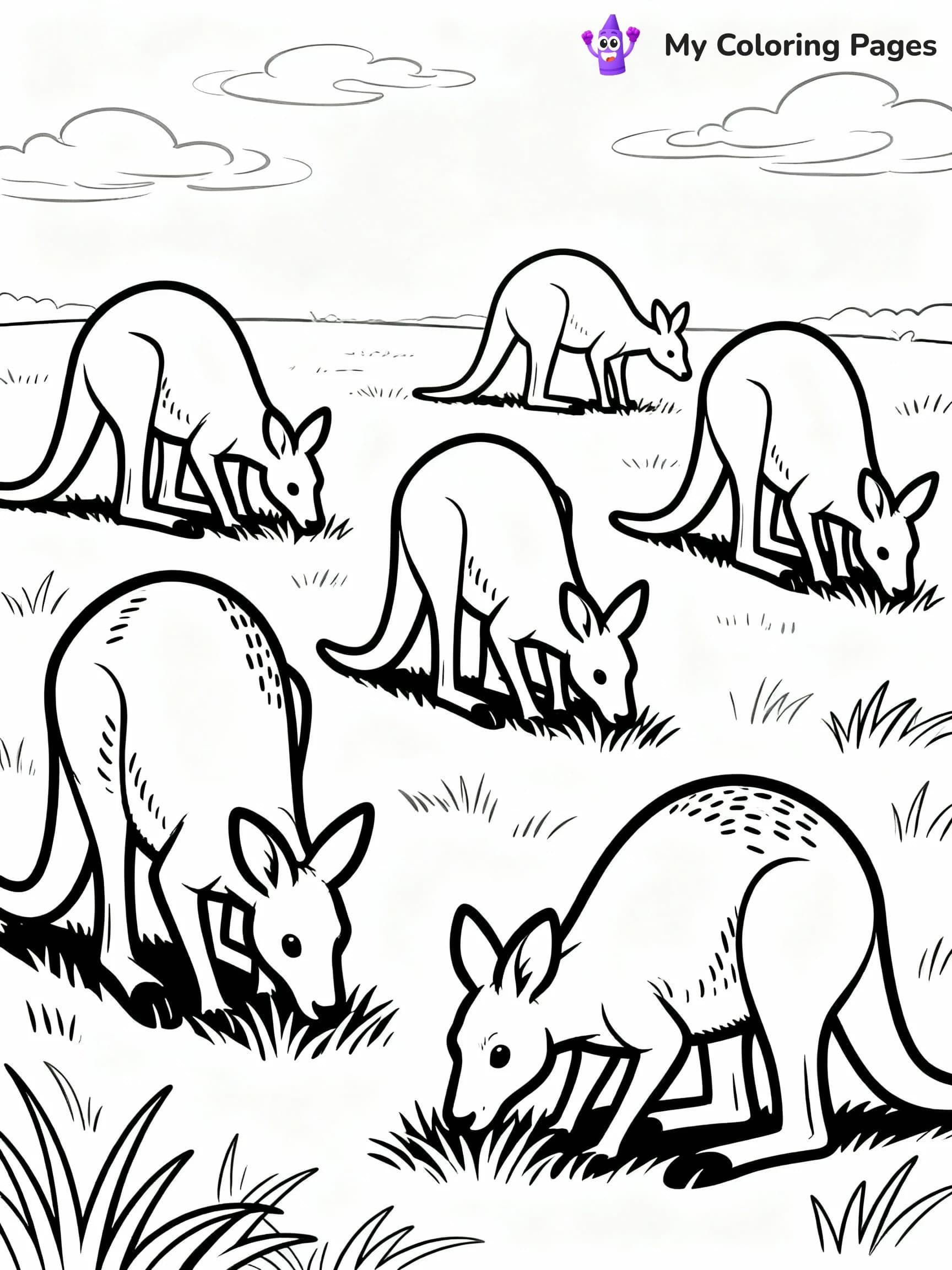 Kangaroo Coloring Pages - 13