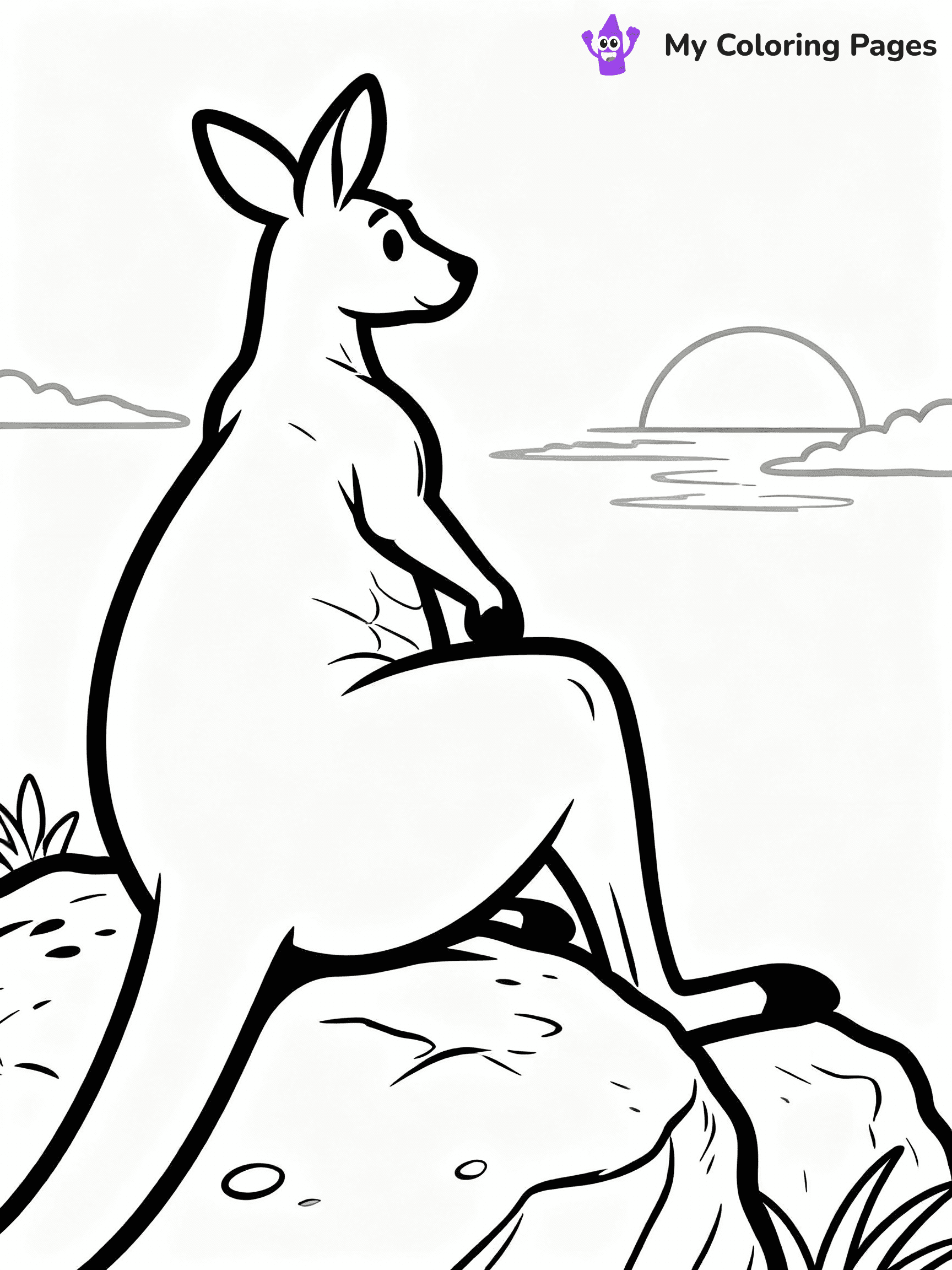 Kangaroo Coloring Pages - 10