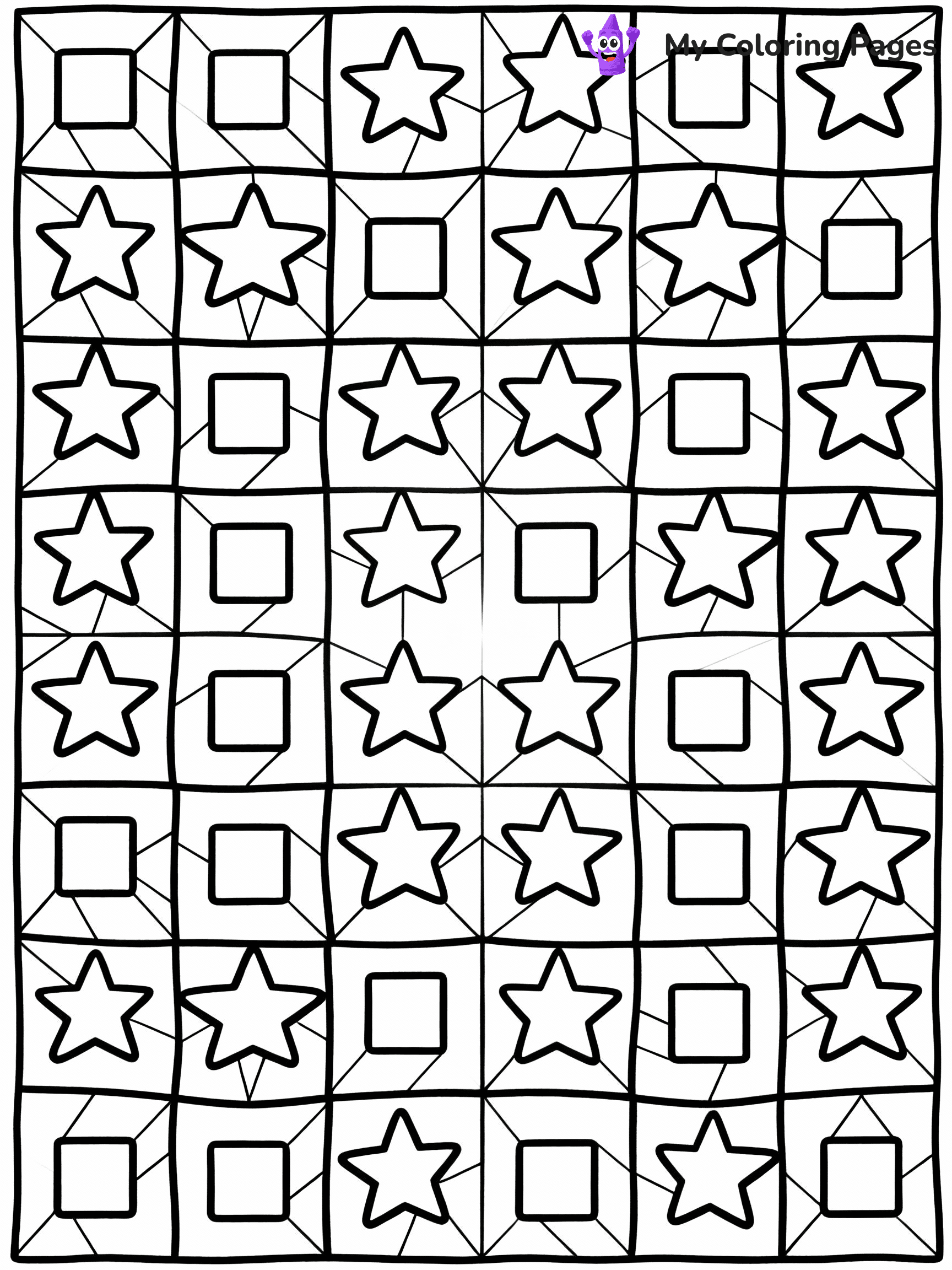 Pattern Coloring Pages - 2