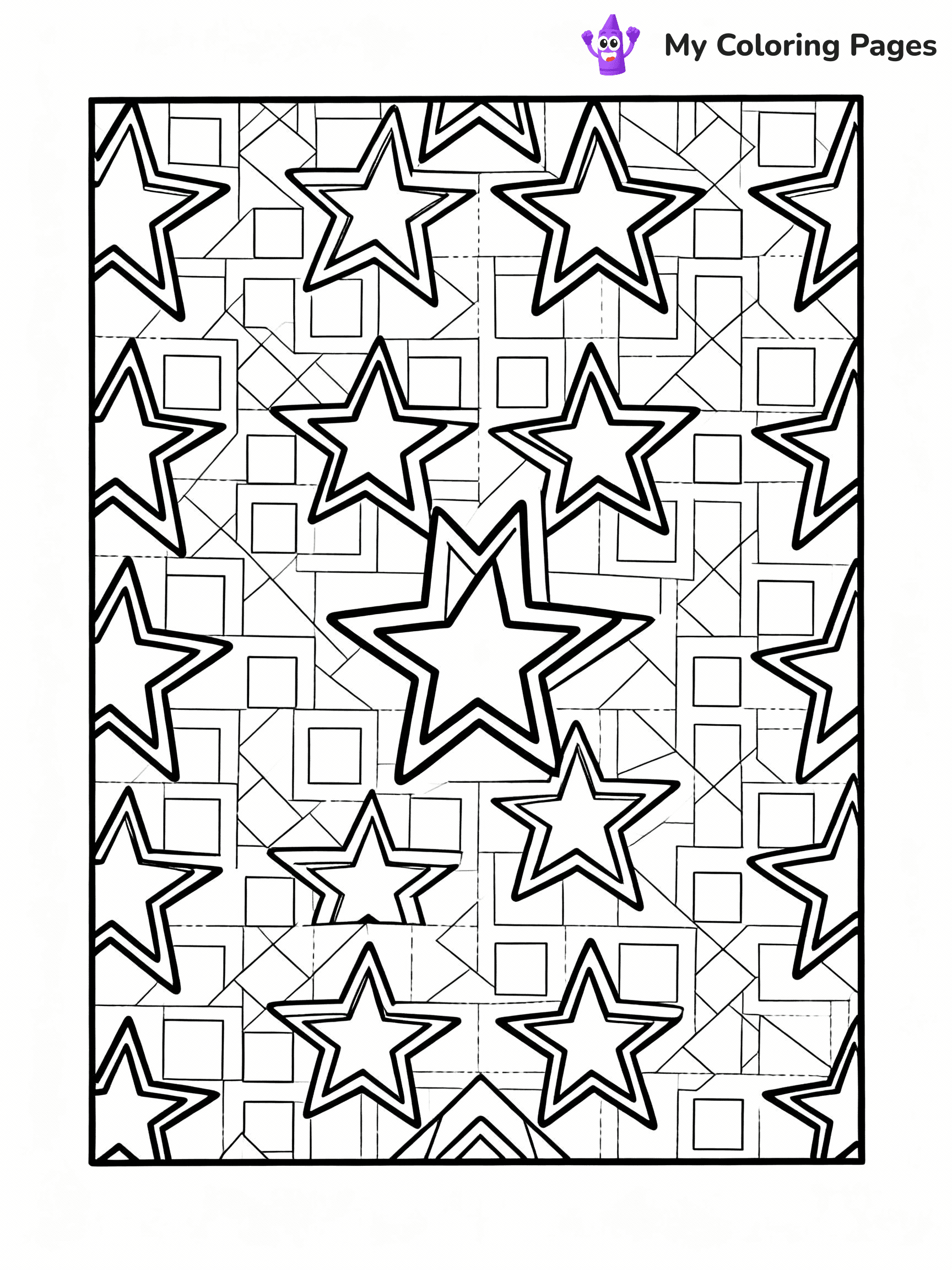 Pattern Coloring Pages - 1