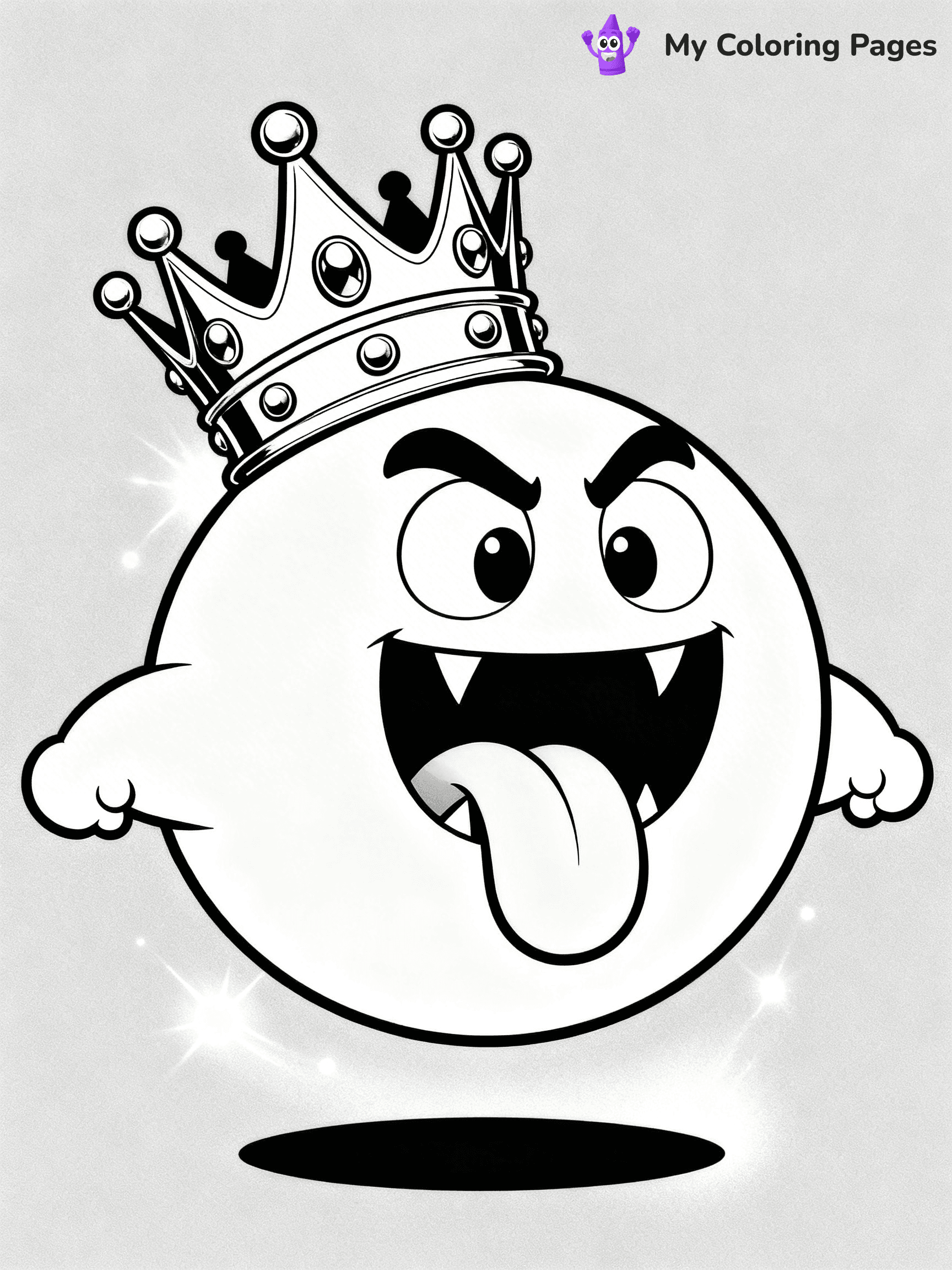 King Boo Coloring Pages - 8