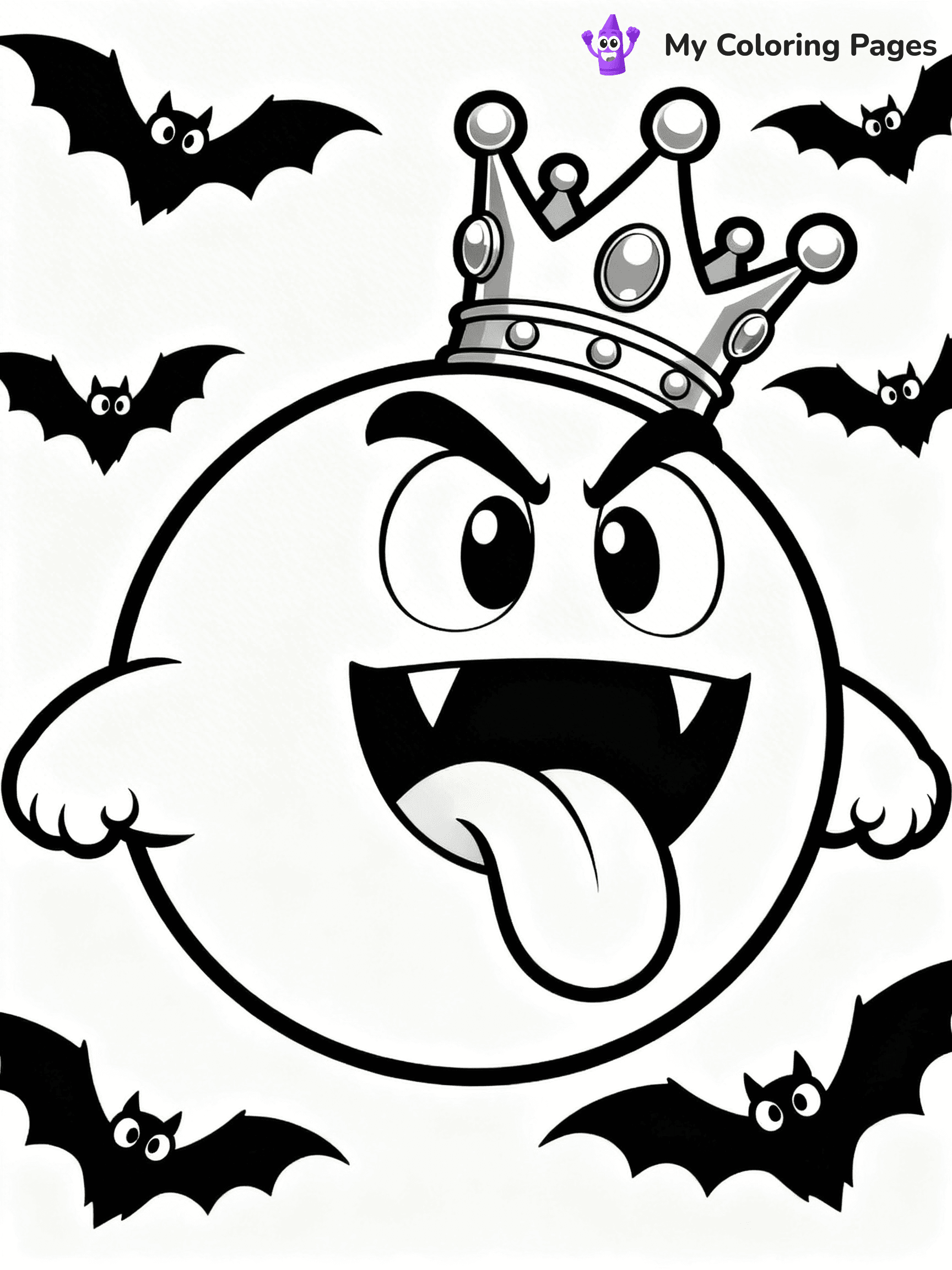 King Boo Coloring Pages - 6
