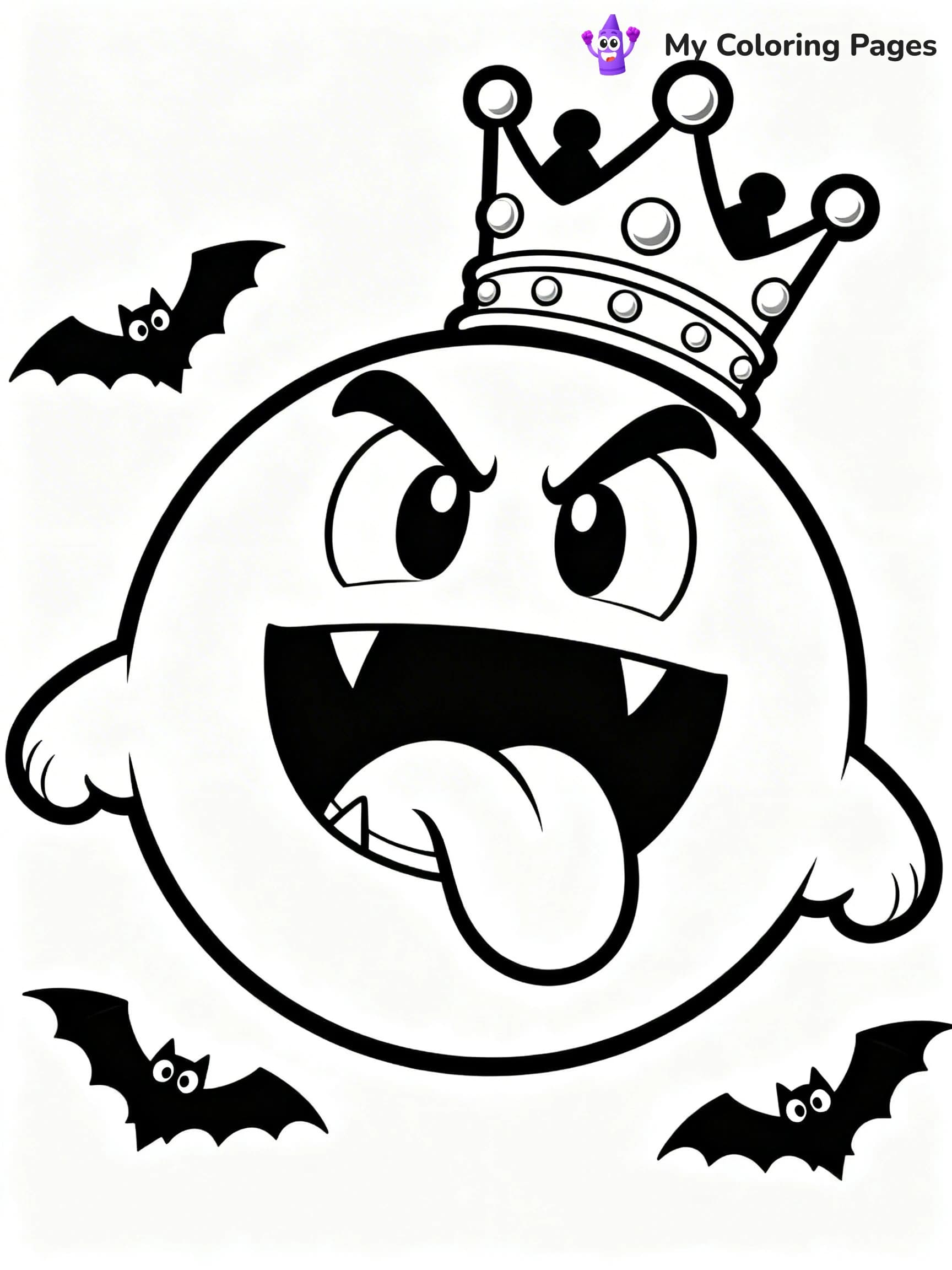 King Boo Coloring Pages - 5