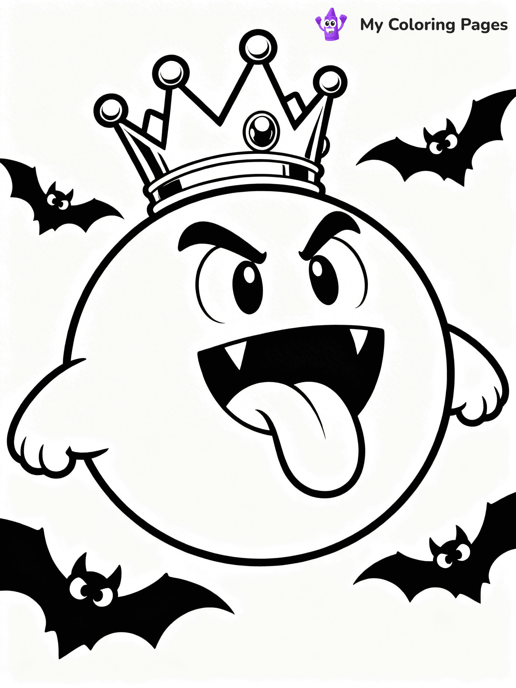 King Boo Coloring Pages - 4