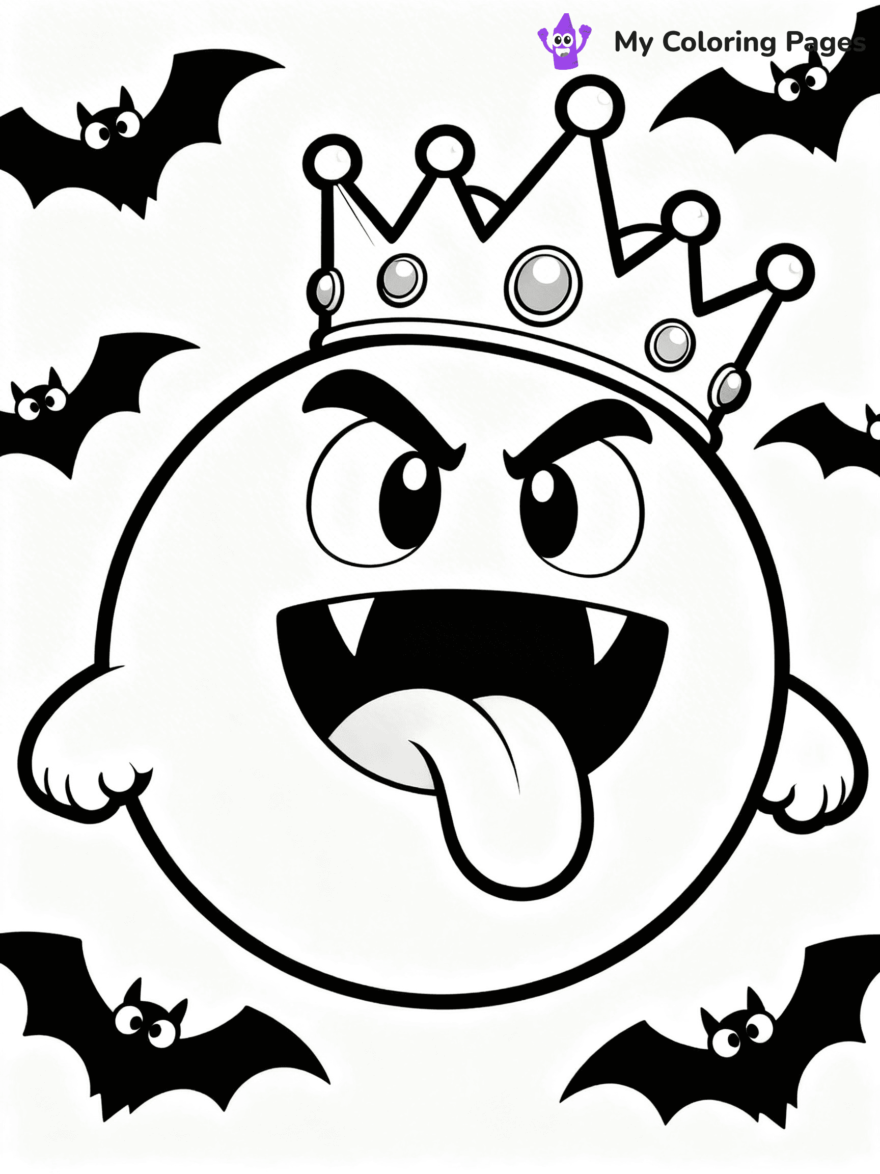 King Boo Coloring Pages - 3