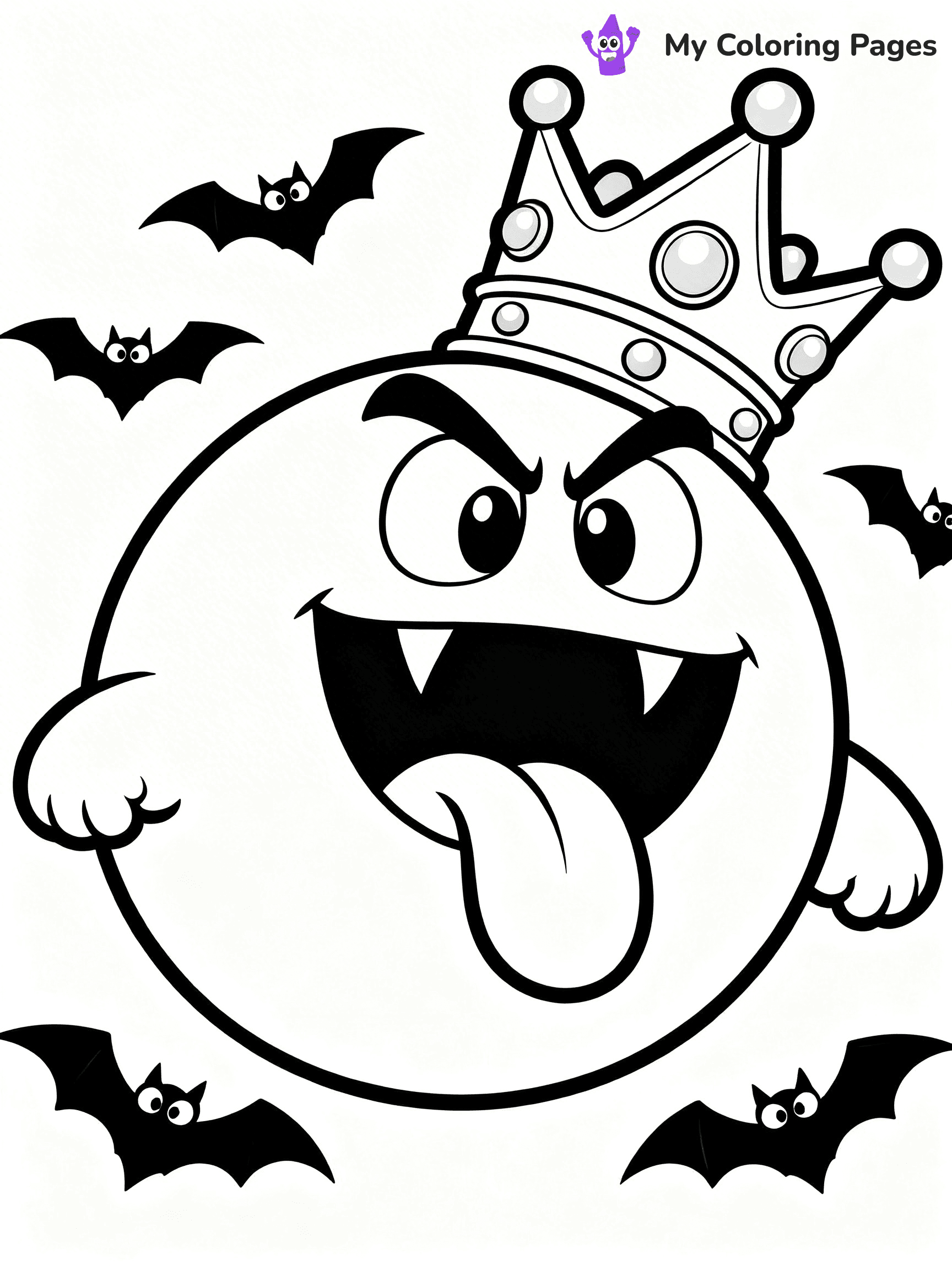 King Boo Coloring Pages - 2