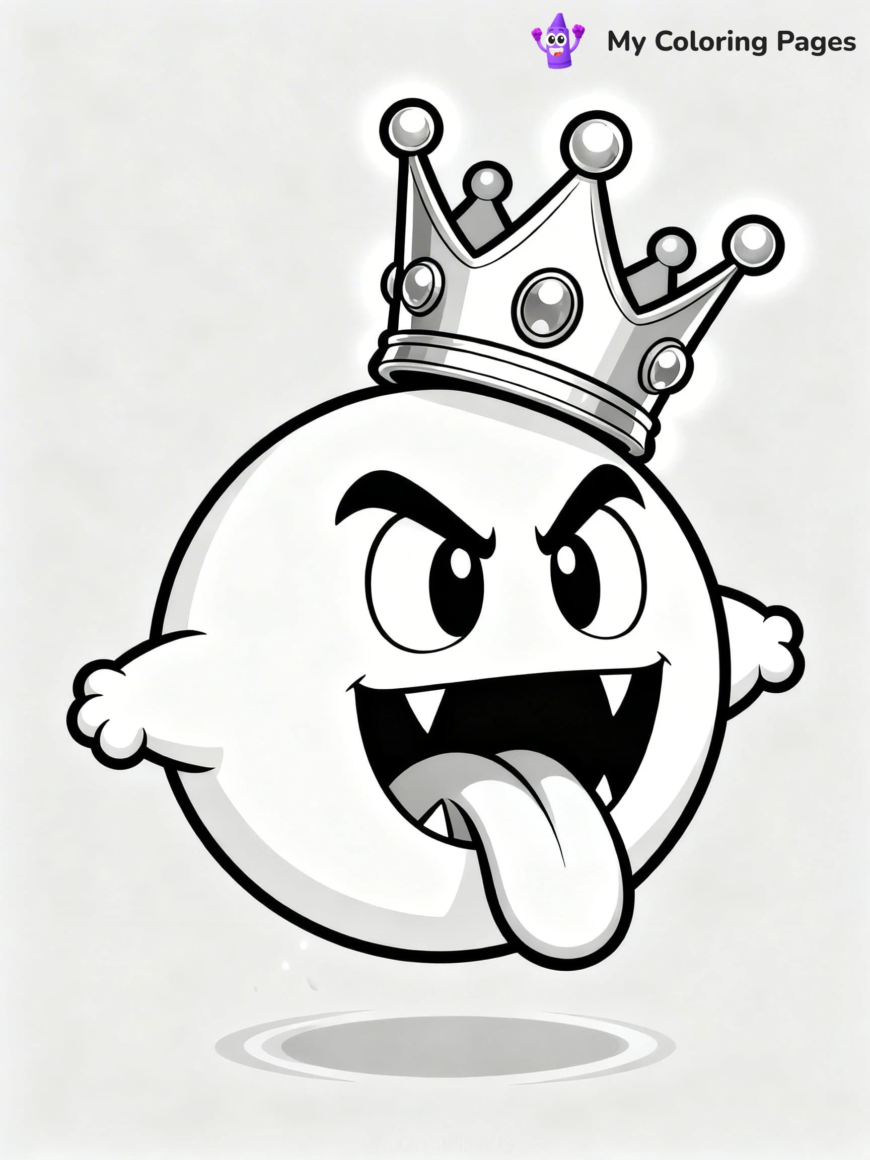 King Boo Coloring Pages - 1
