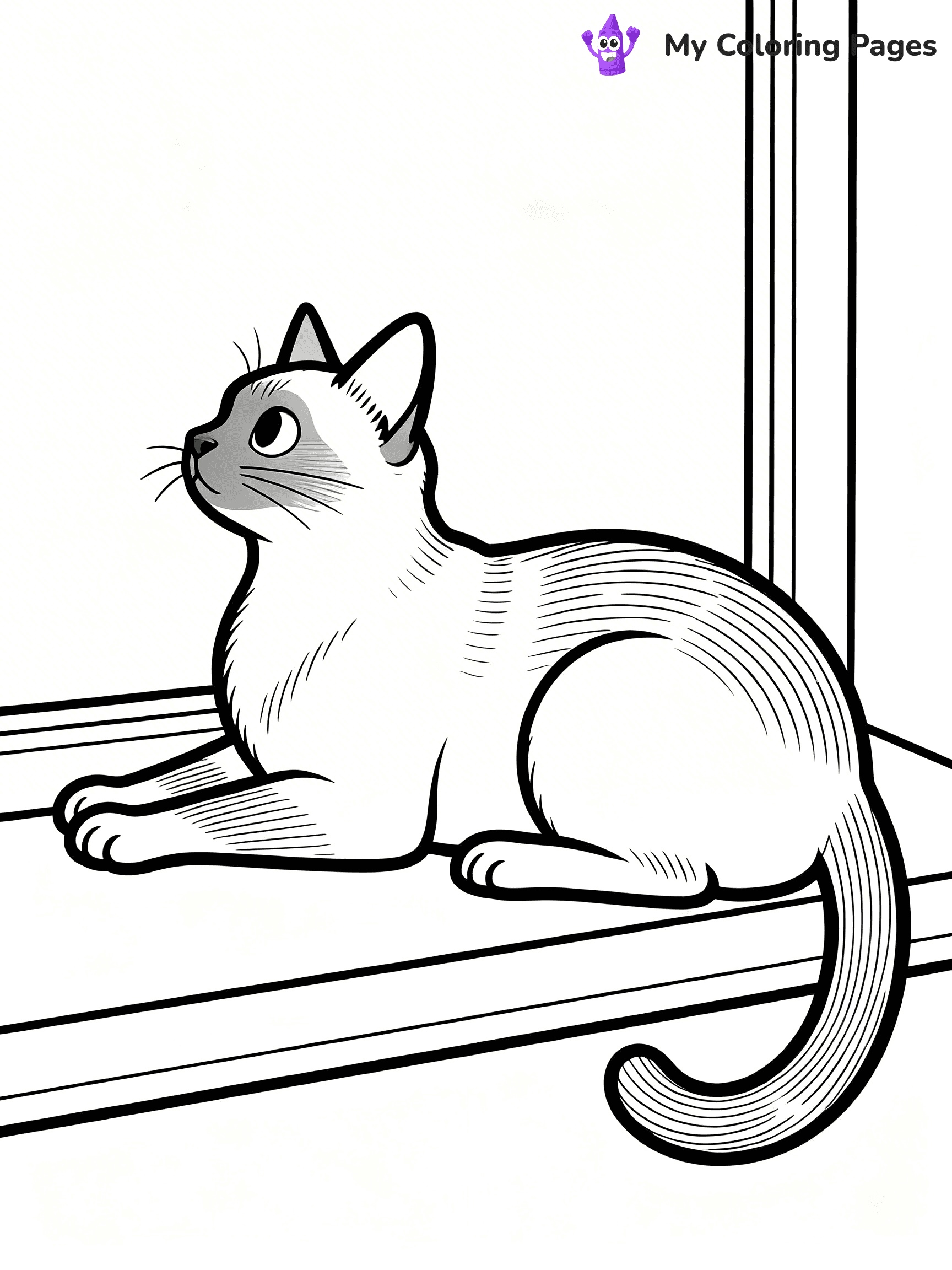 Siamese Cat Coloring Pages - 18