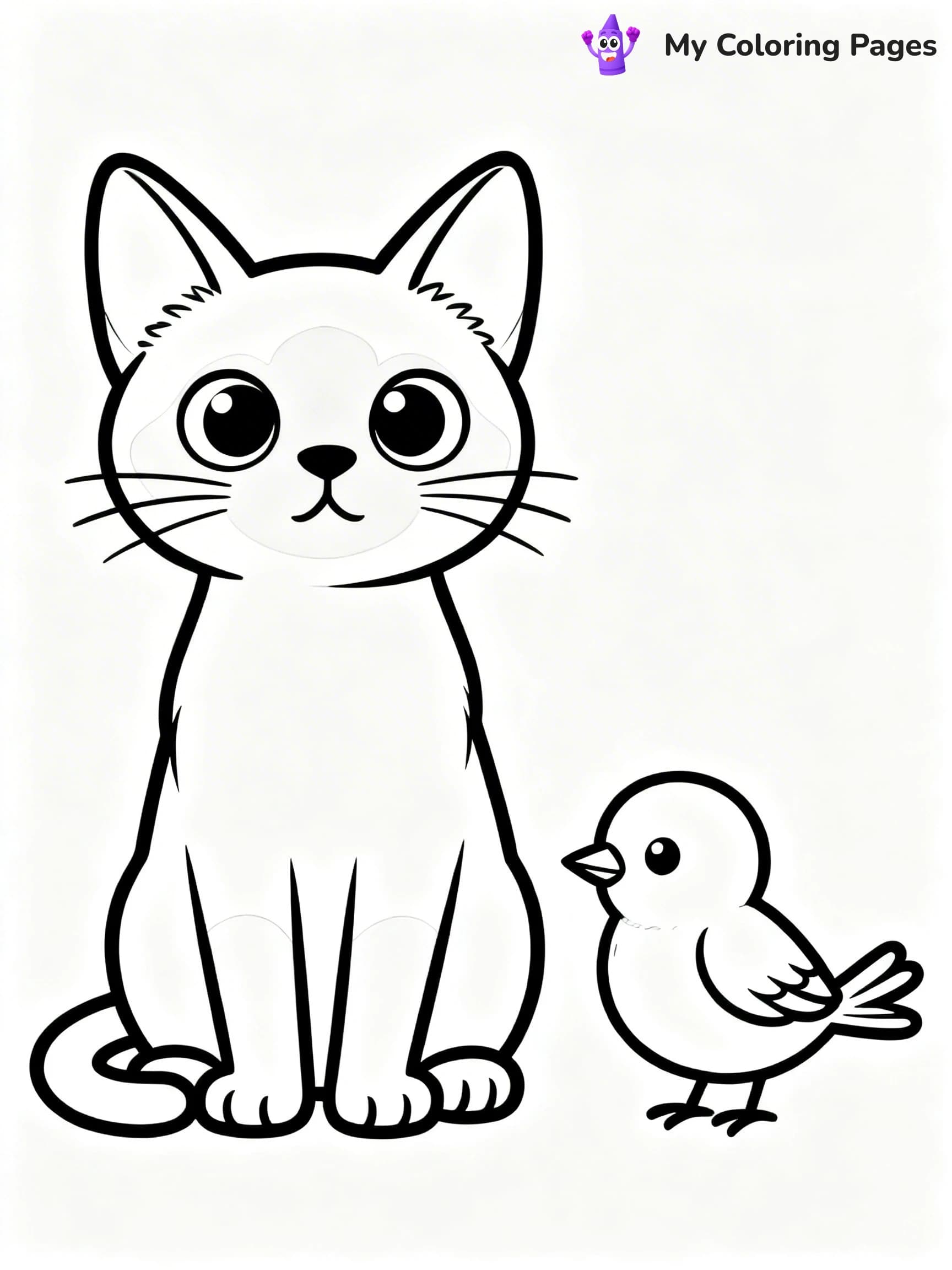 Siamese Cat Coloring Pages - 9