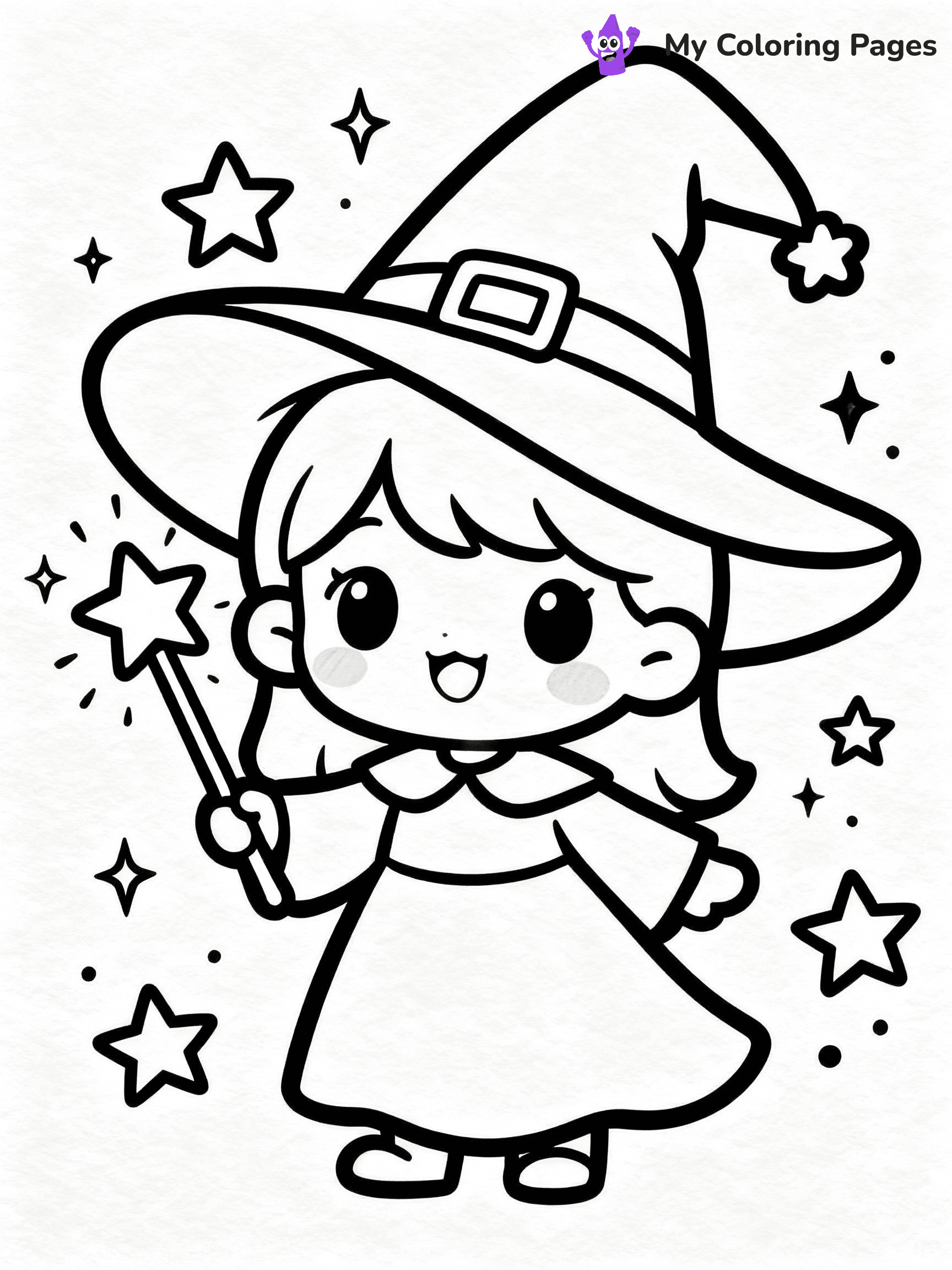 Witchy Coloring Pages - 26
