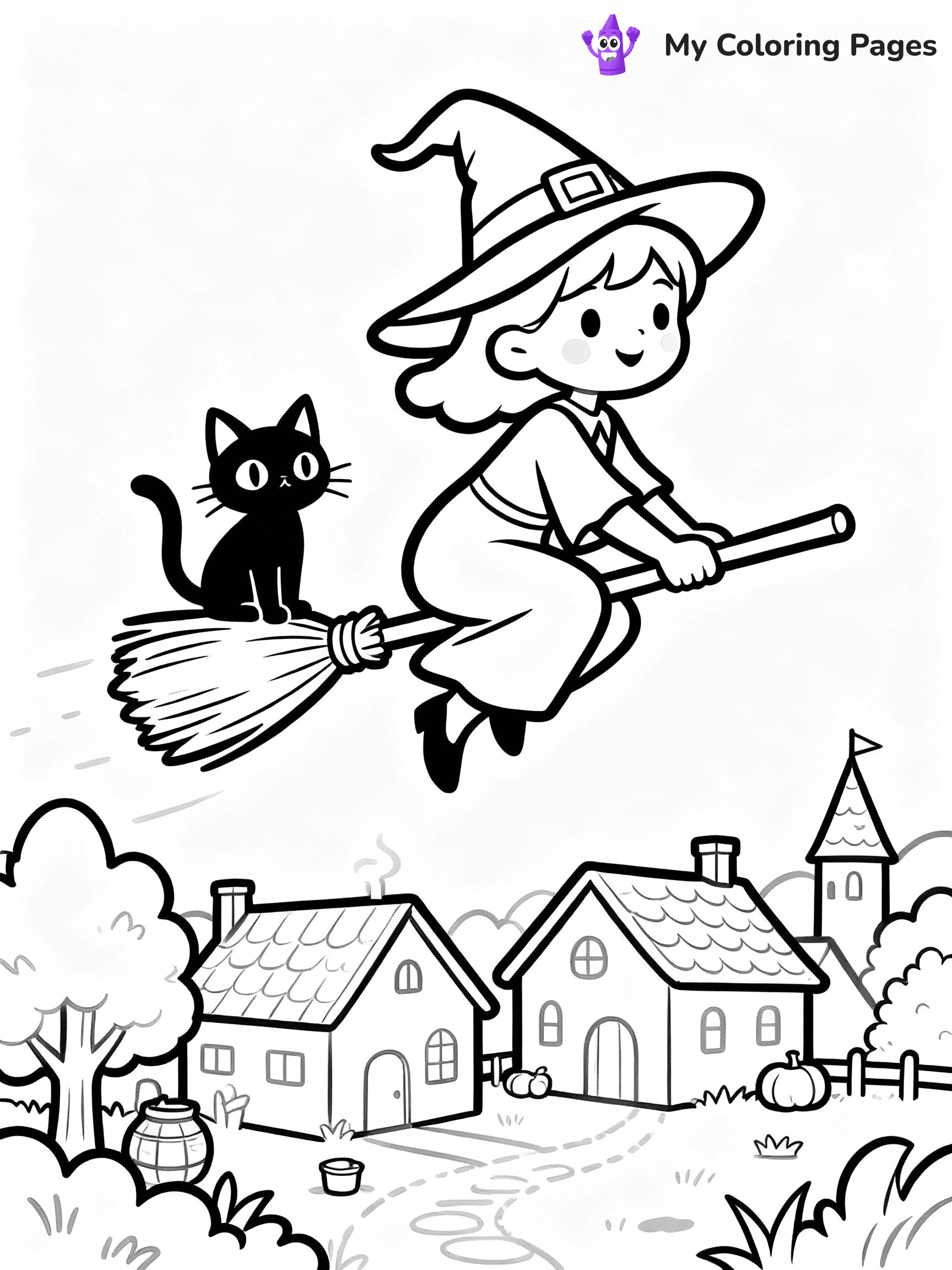 Witchy Coloring Pages - 24