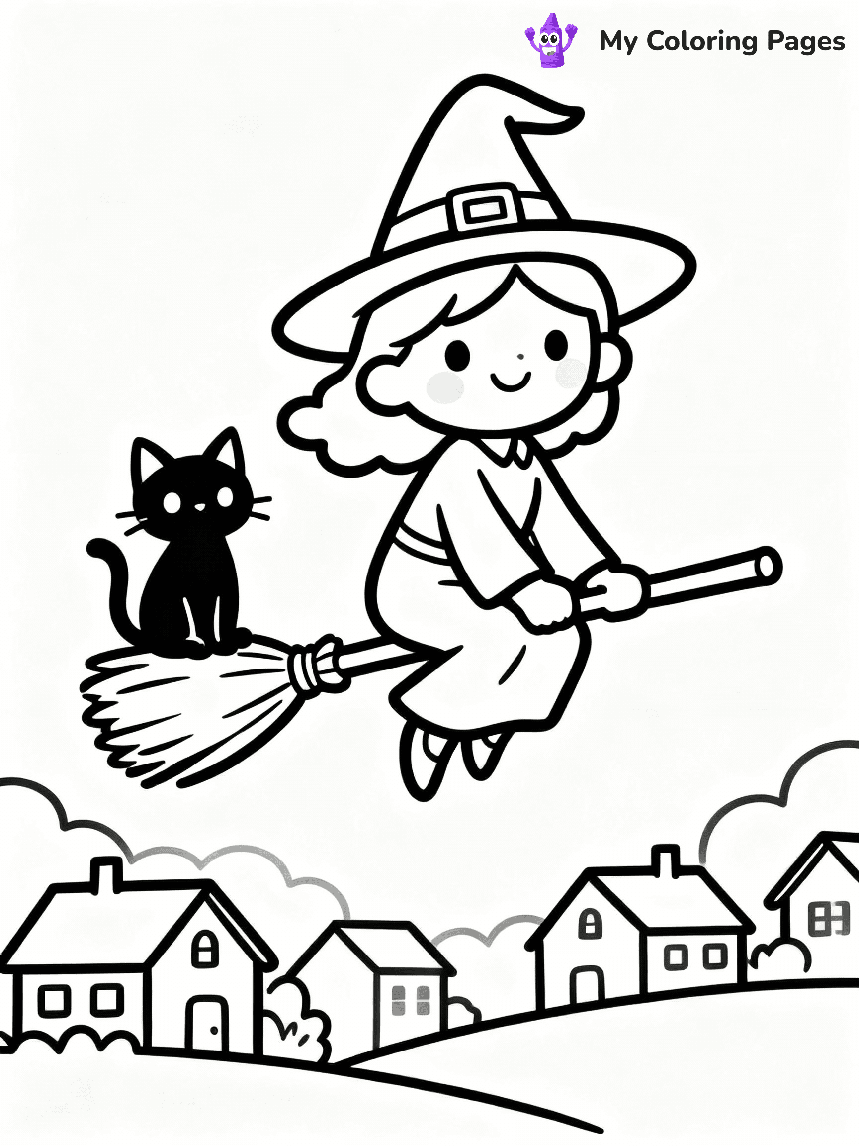 Witchy Coloring Pages - 23