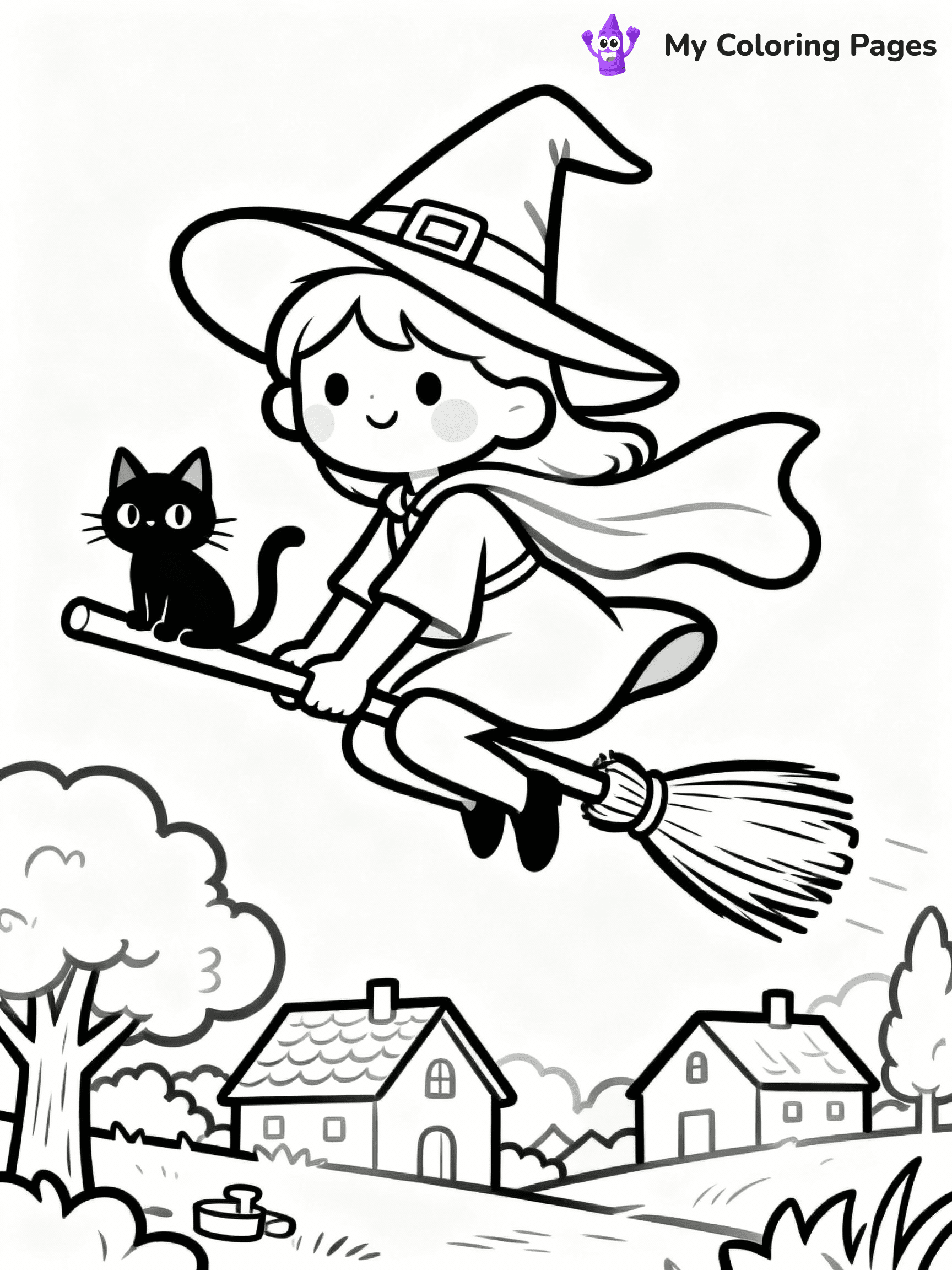 Witchy Coloring Pages - 22