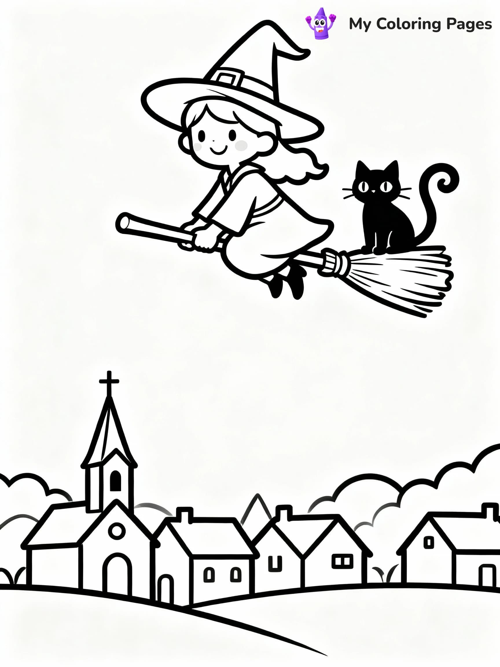 Witchy Coloring Pages - 21