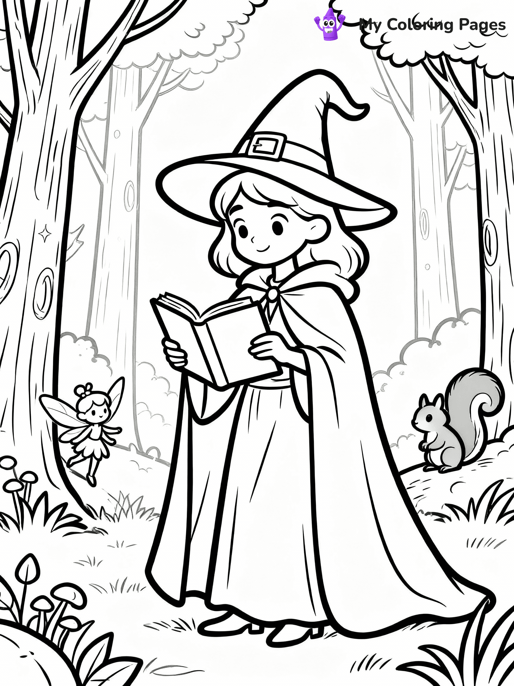 Witchy Coloring Pages - 18