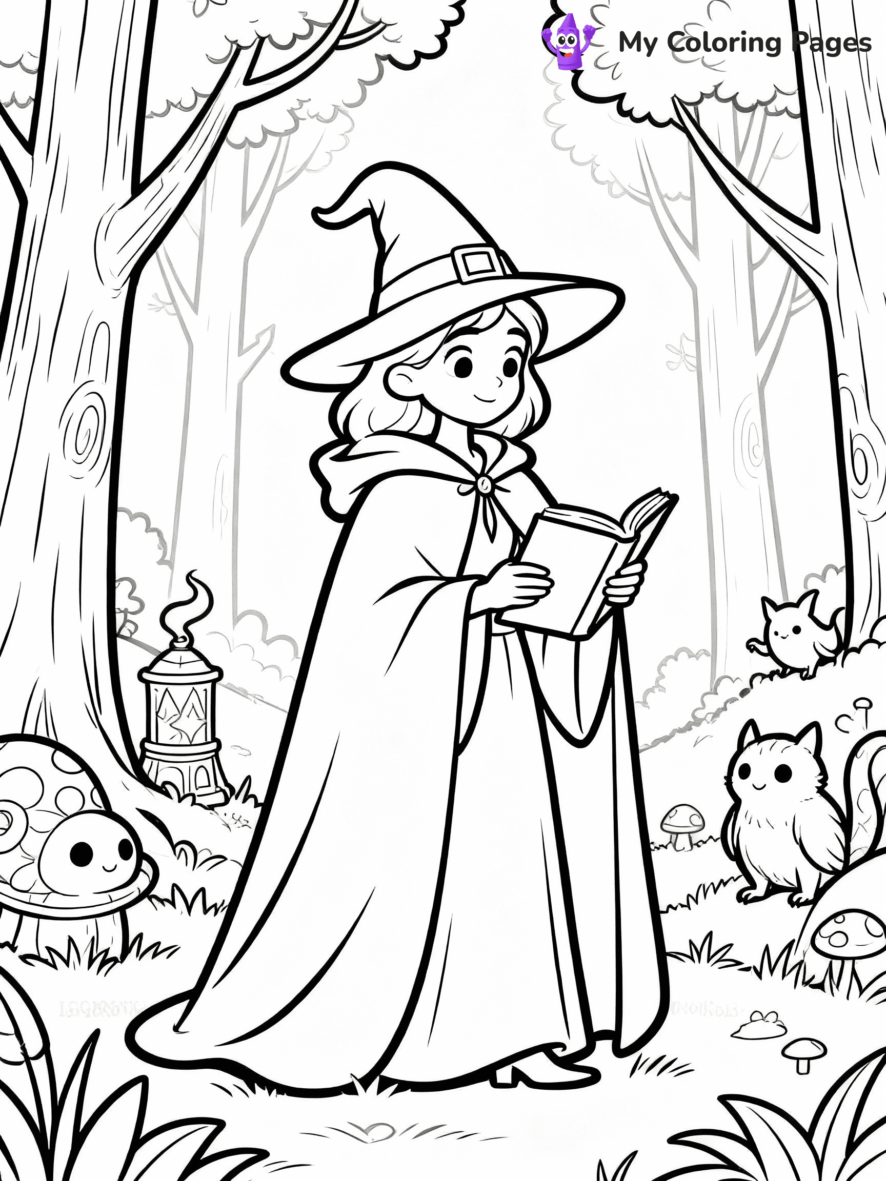 Witchy Coloring Pages - 16