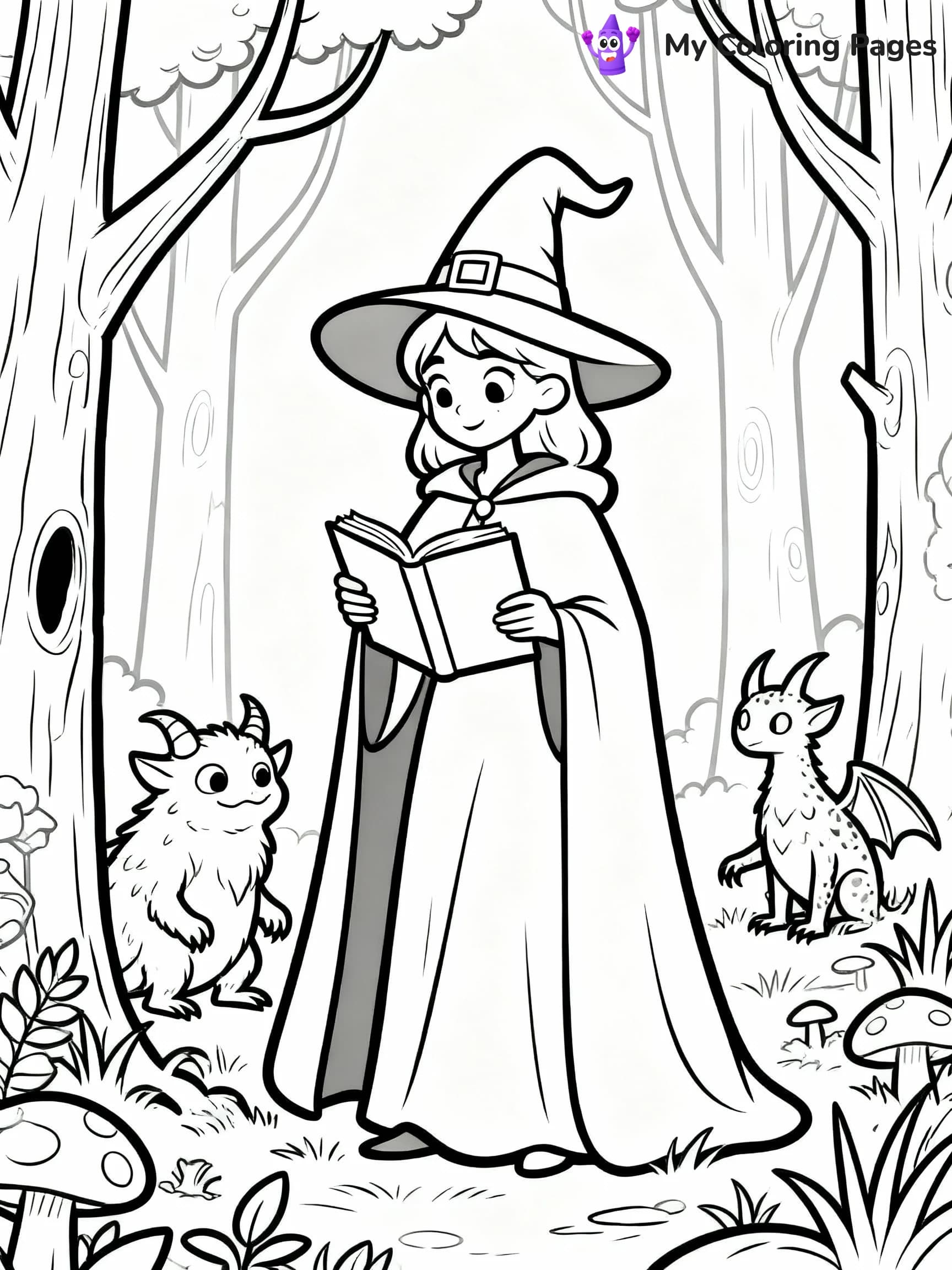 Witchy Coloring Pages - 13