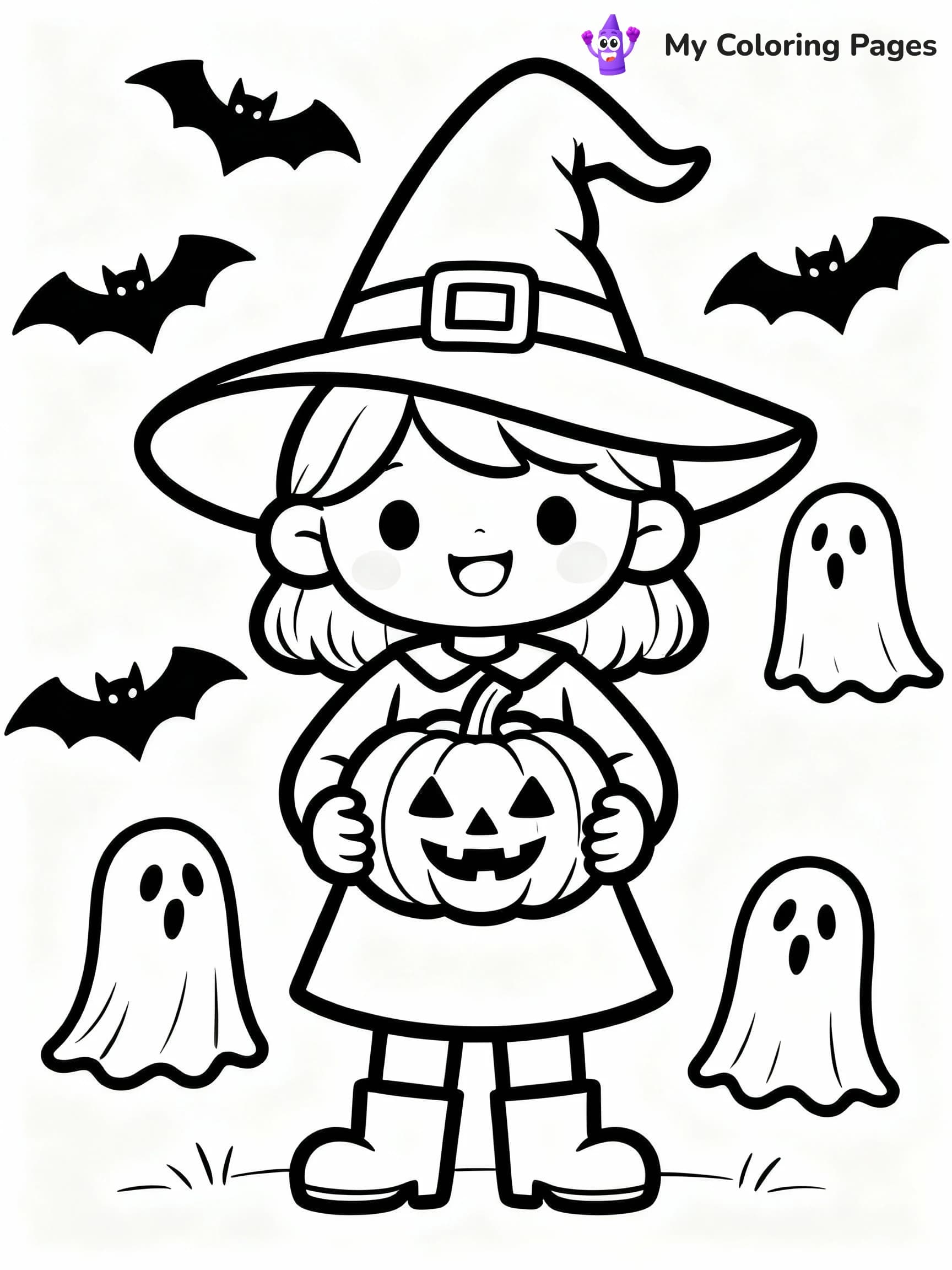 Witchy Coloring Pages - 11