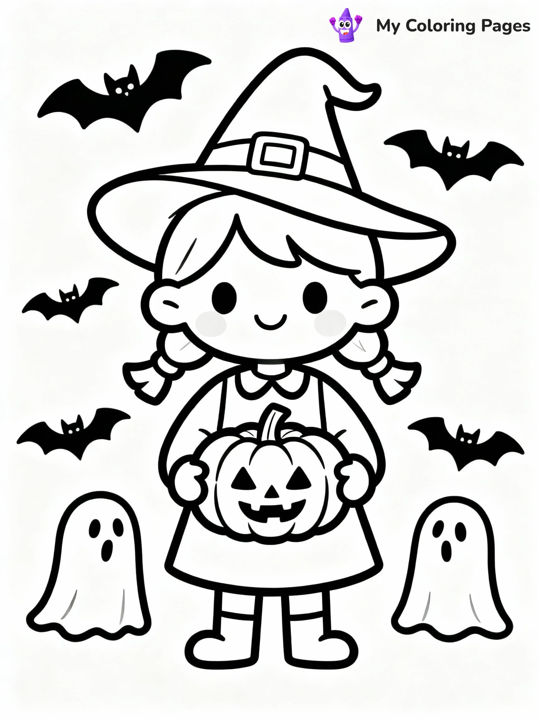Witchy Coloring Pages - 9