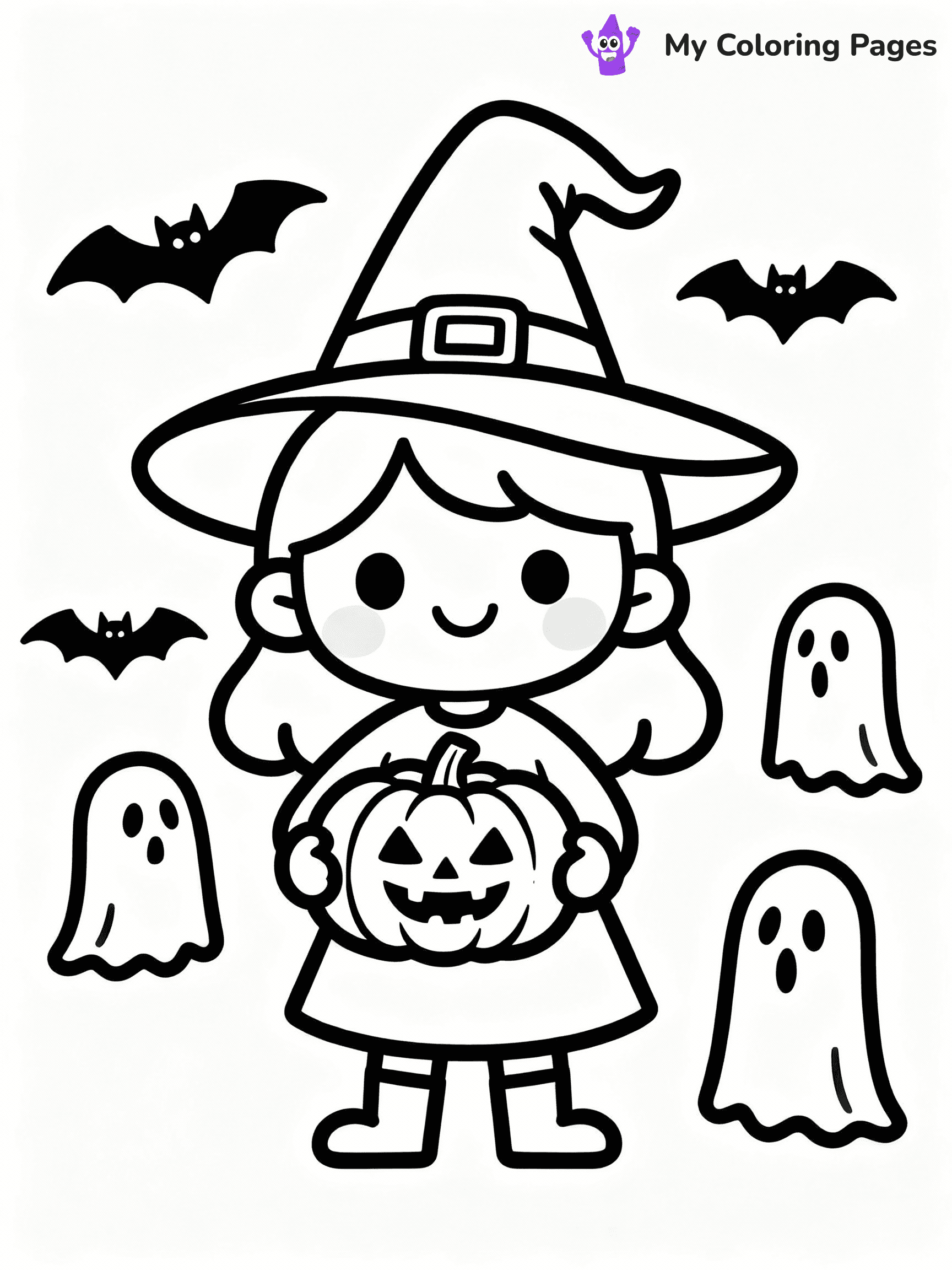 Witchy Coloring Pages - 8